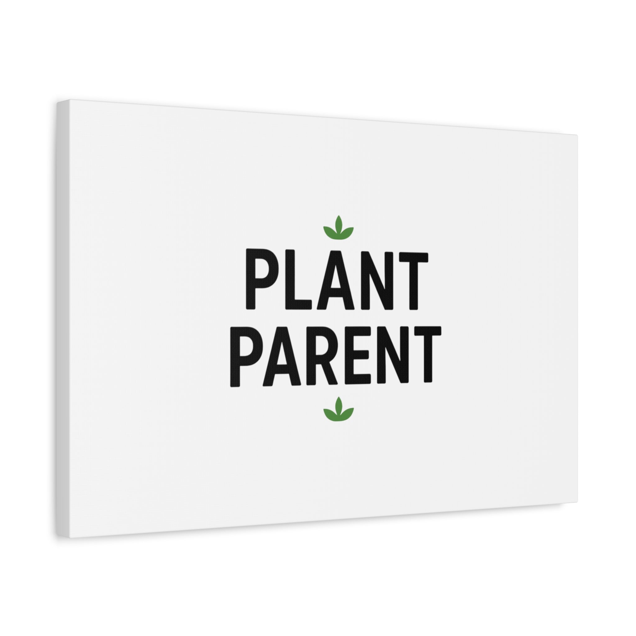Plant Parent Canvas Wall Art — Minimalist Botanical Typography Print