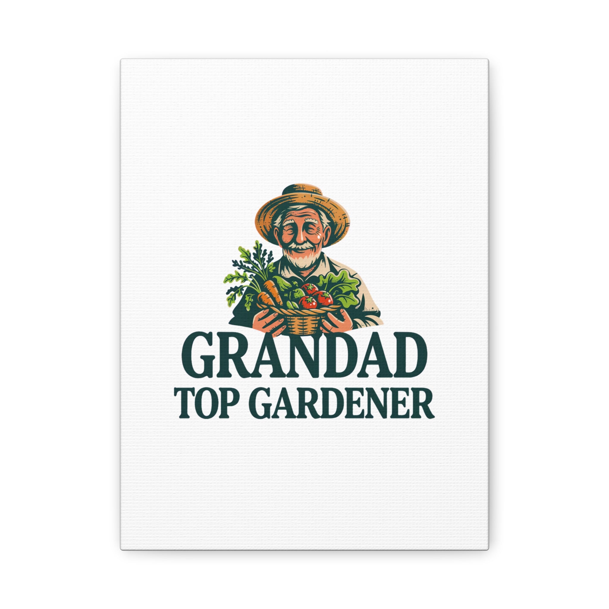Grandad Top Gardener Canvas – Stretched Matte Wall Art