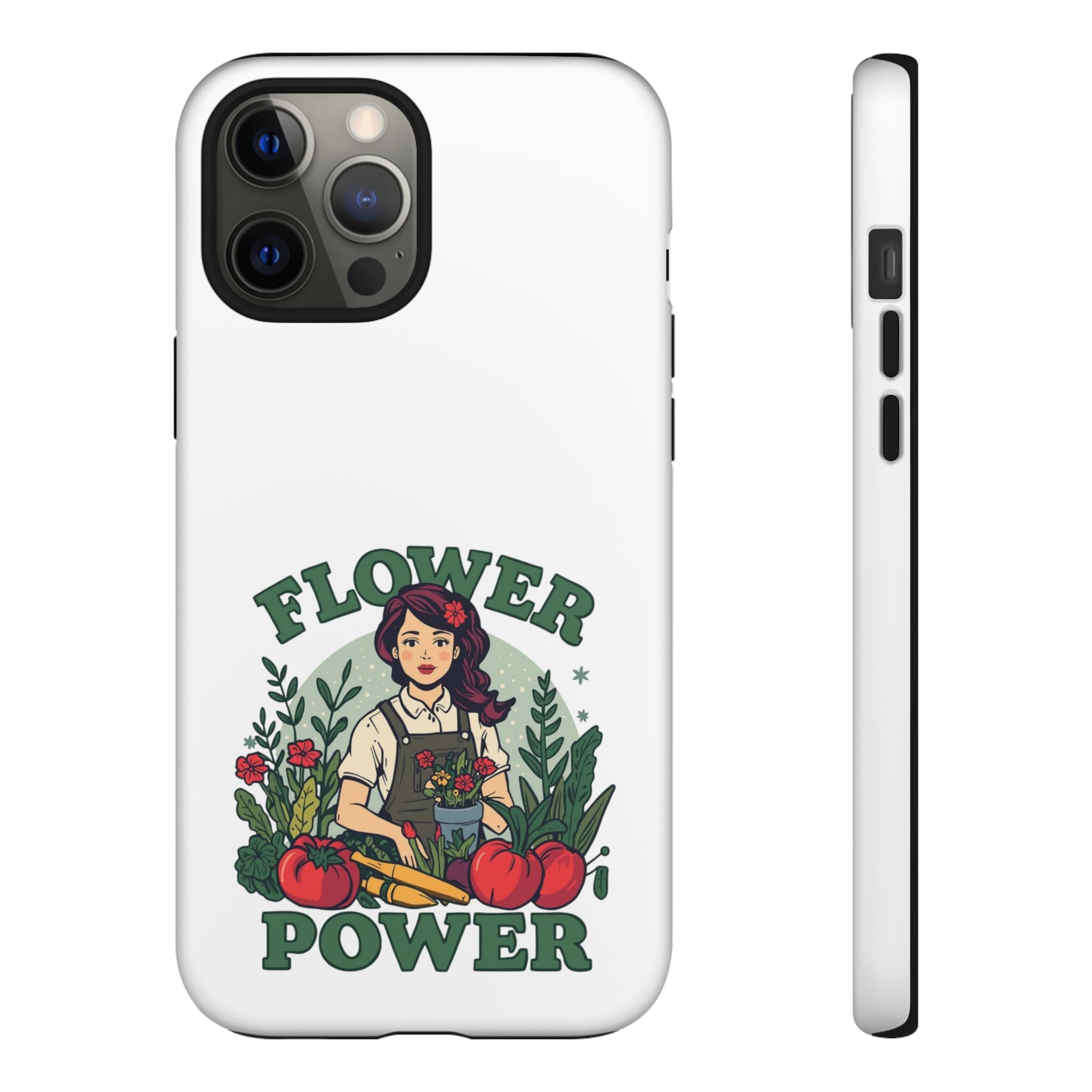 Phone Case - 'Flower Power' Retro Gardener Floral Protective Case
