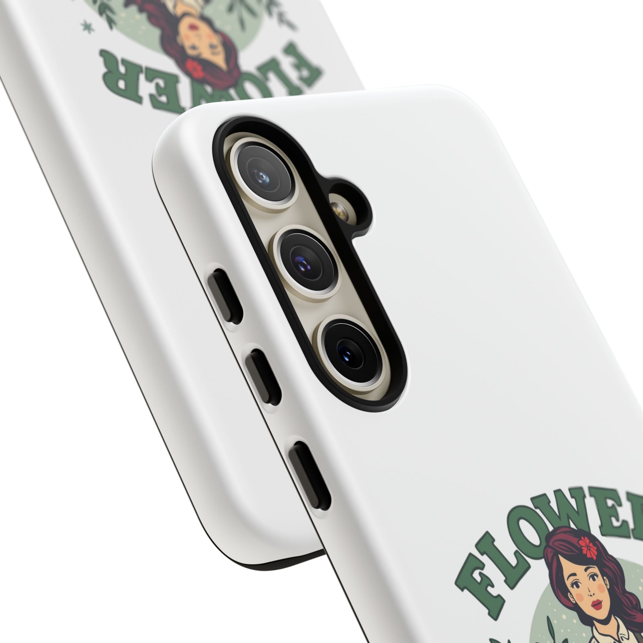 Phone Case - 'Flower Power' Retro Gardener Floral Protective Case