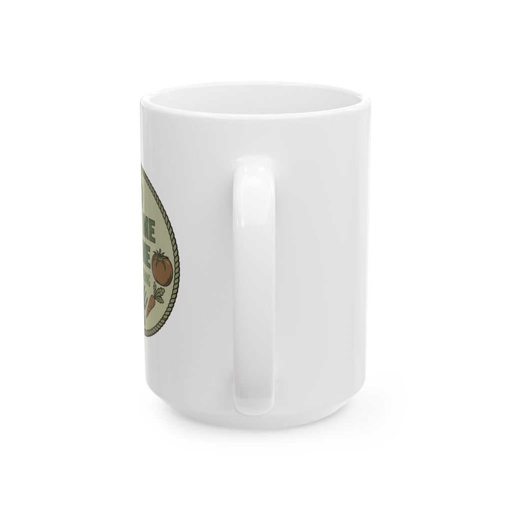 Leaf Me Alone I'm Gardening Ceramic Mug – Vintage Garden Lover Coffee Cup (11oz, 15oz)