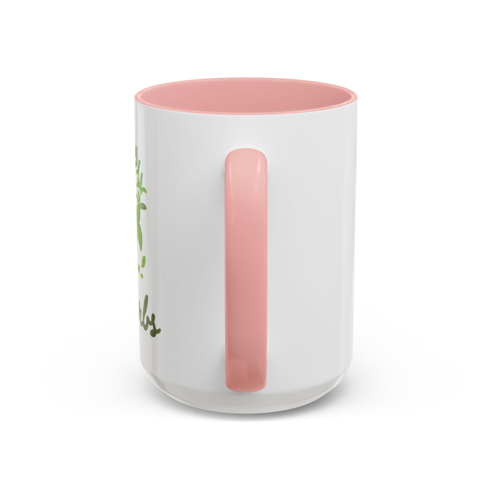 Herb Heart Accent Coffee Mug – “Love Herbs” Botanical Tea & Coffee Cup