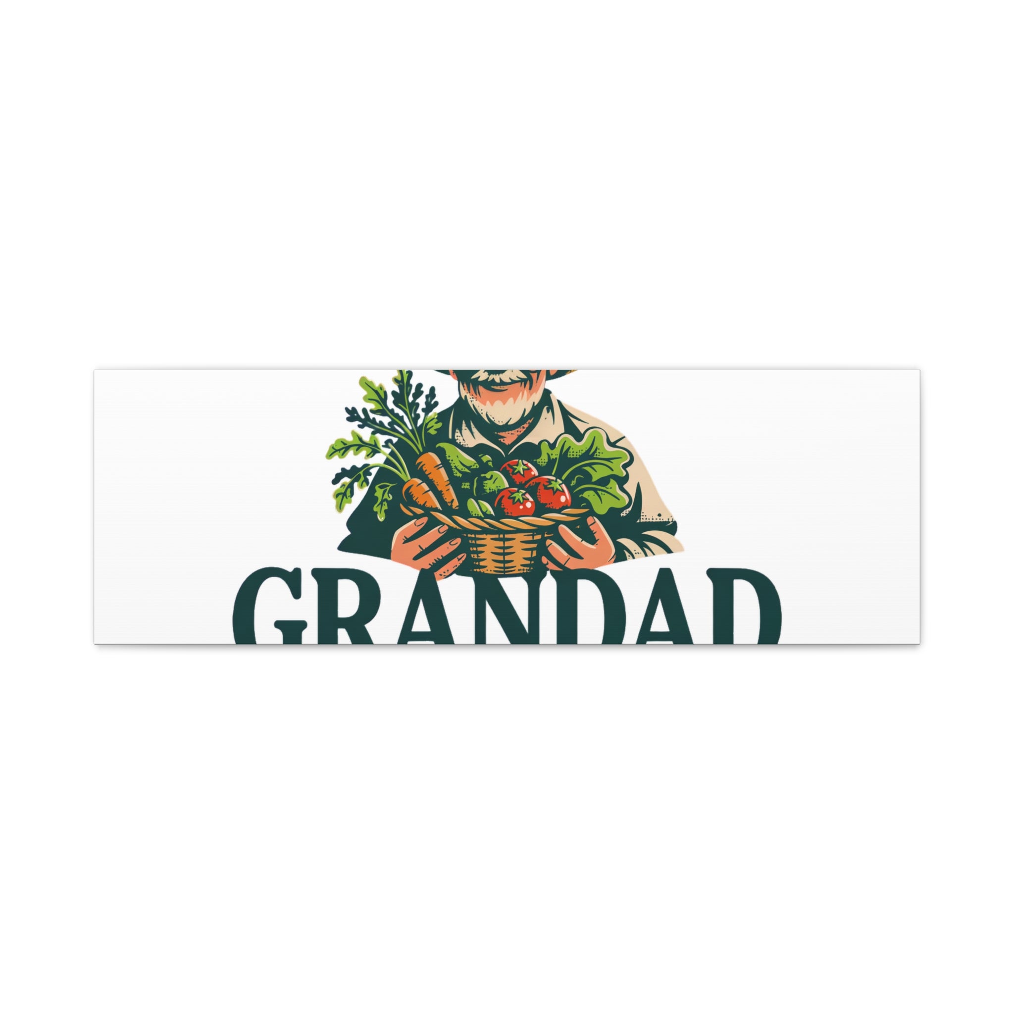 Grandad Top Gardener Canvas – Stretched Matte Wall Art