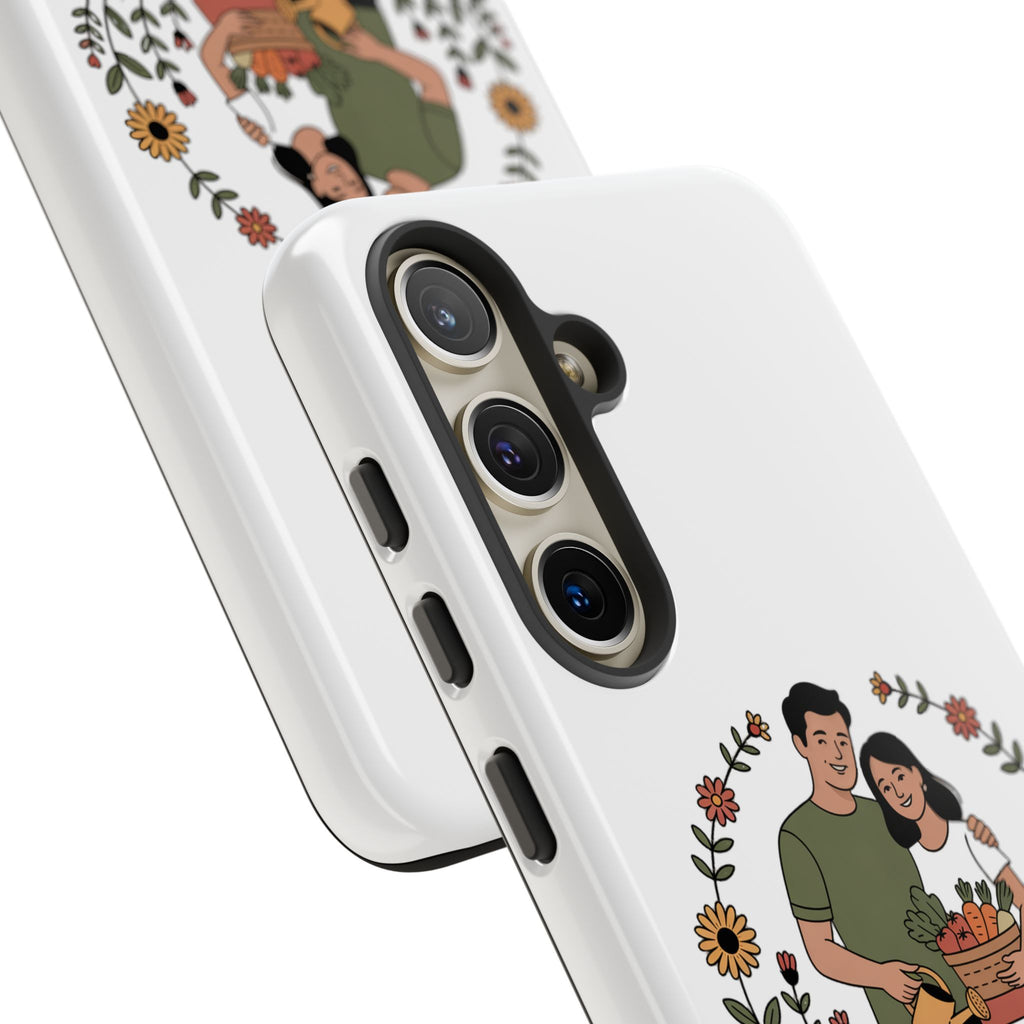 Gardening Love Phone Case — Floral Couple Protective Phone Cover