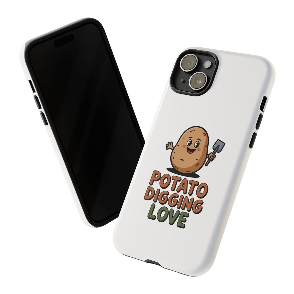 Phone Case — "Potato Digging Love" Cute Gardening Cartoon Protective Cover