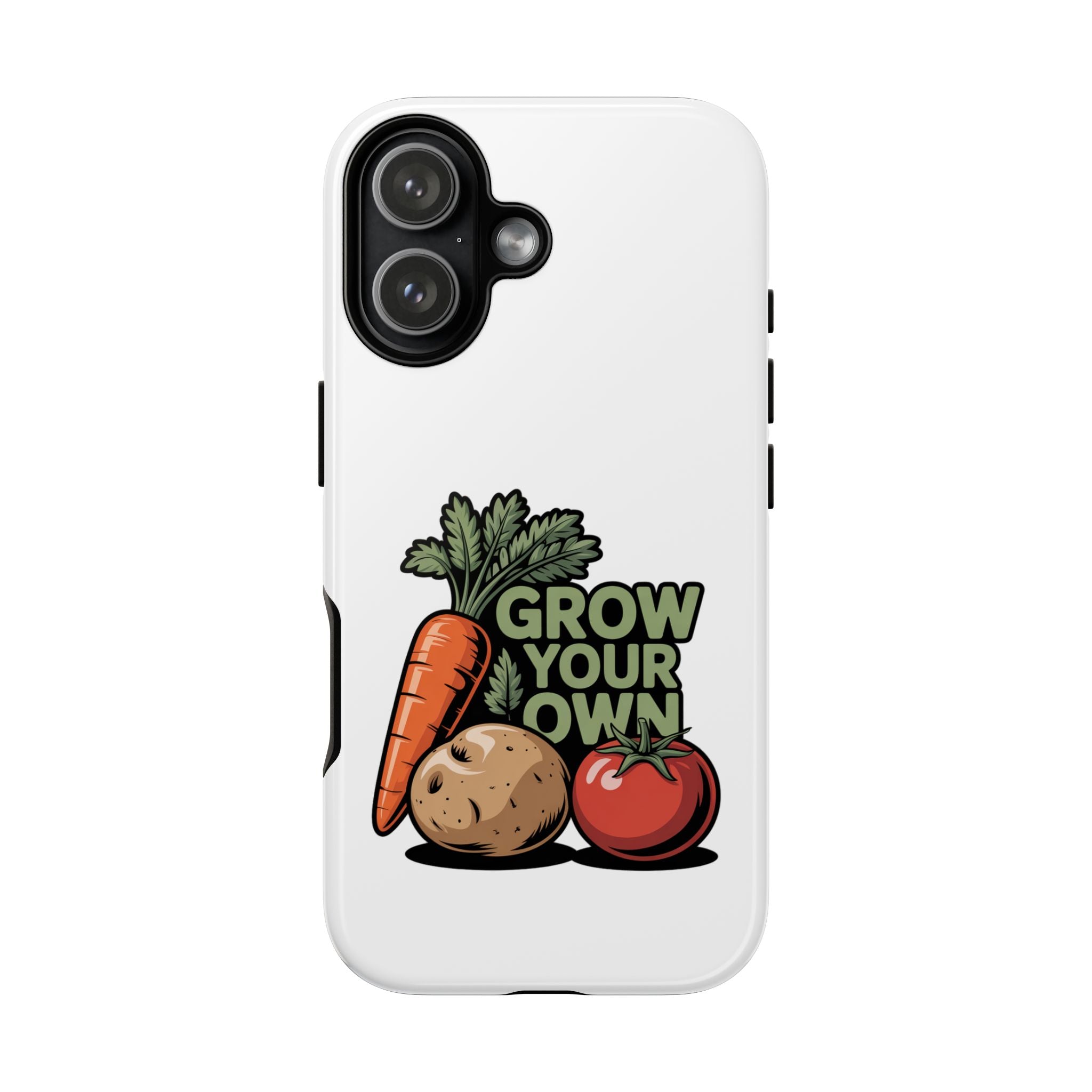 Grow Your Own Vegetables Phone Case — Gardening Carrot Potato Tomato Design