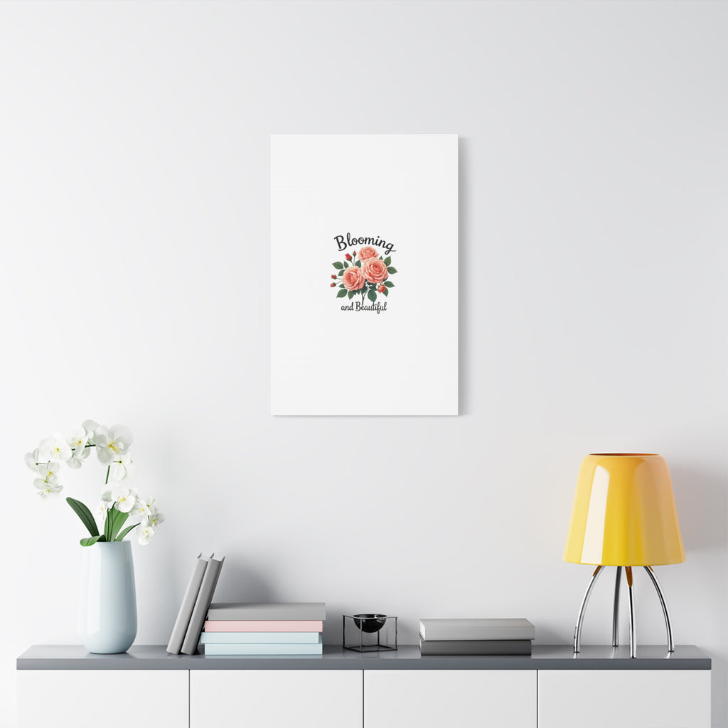Blooming and Beautiful Rose Bouquet Canvas Wall Art