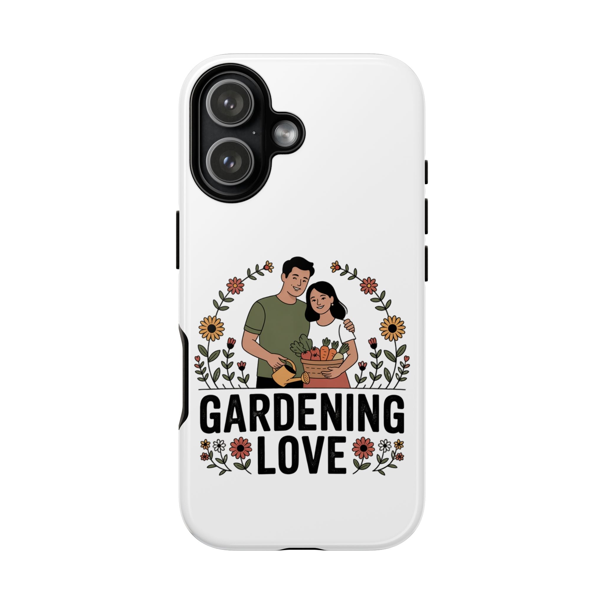 Gardening Love Phone Case — Floral Couple Protective Phone Cover