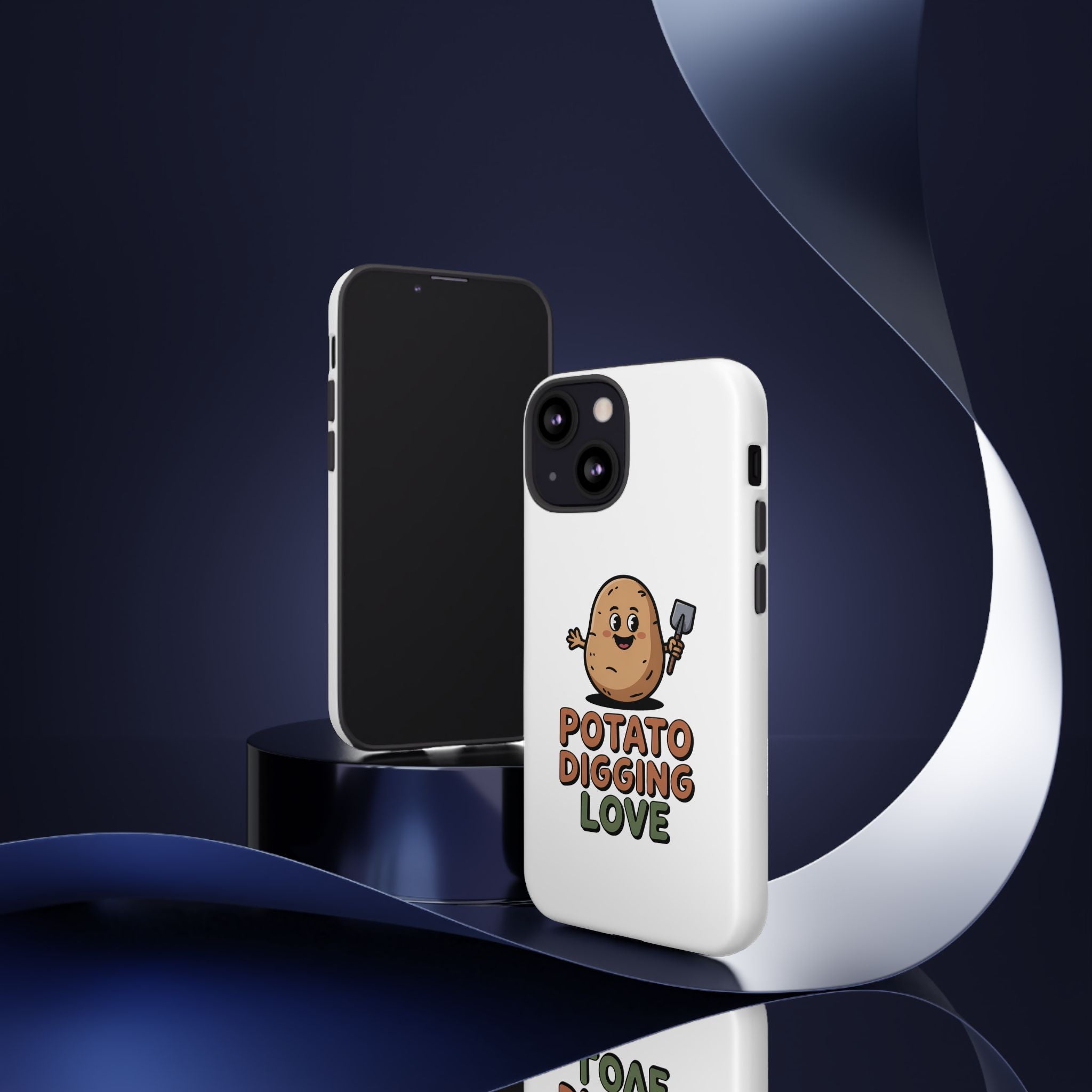 Phone Case — "Potato Digging Love" Cute Gardening Cartoon Protective Cover