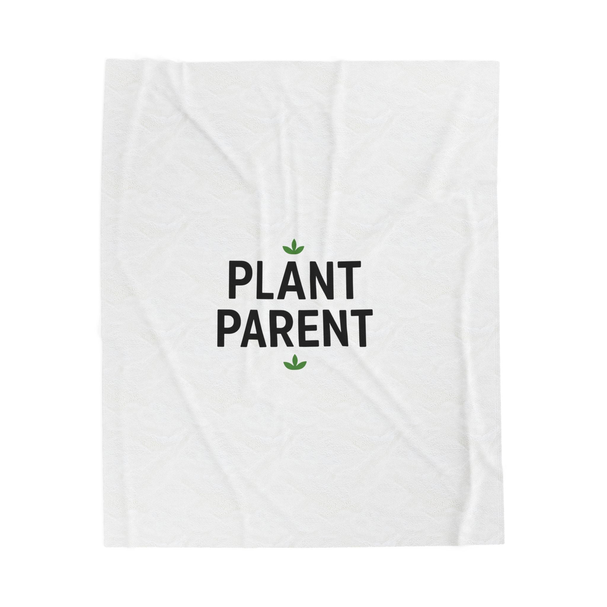 Plant Parent Velveteen Plush Blanket – Cozy Gift for Plant Lovers