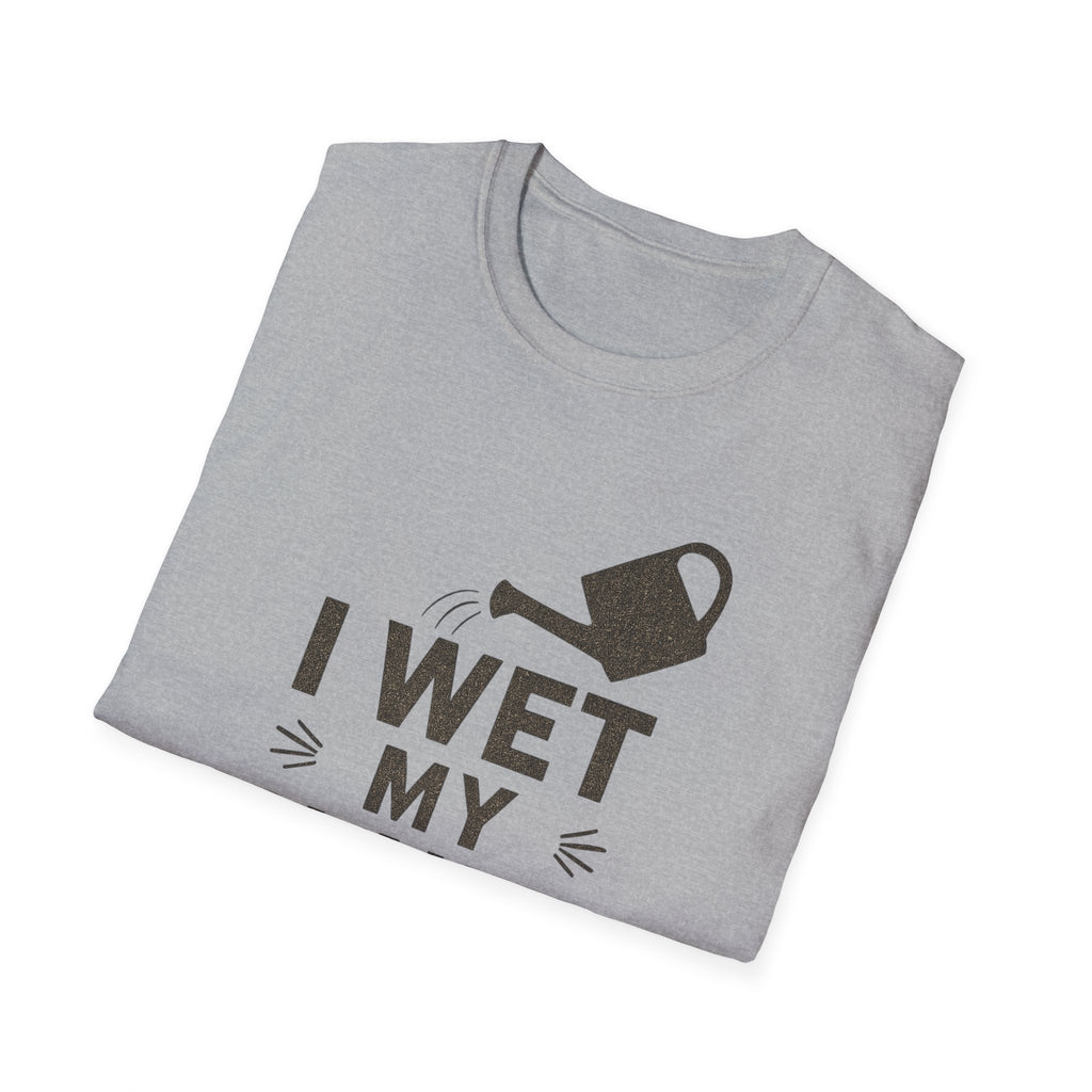 I Wet My Plants T-Shirt – Funny Gardening Tee with Watering Can Graphic