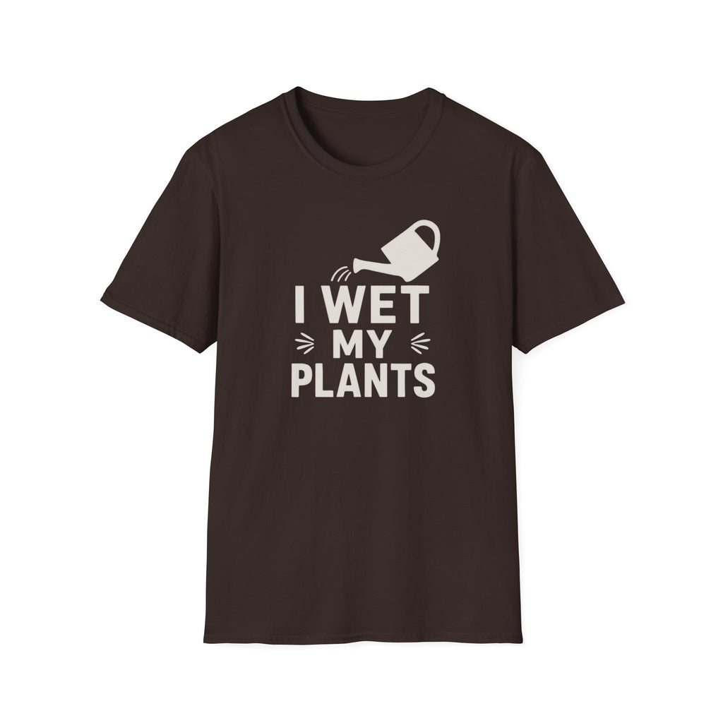 I Wet My Plants T-Shirt – Funny Gardening Tee with Watering Can Graphic