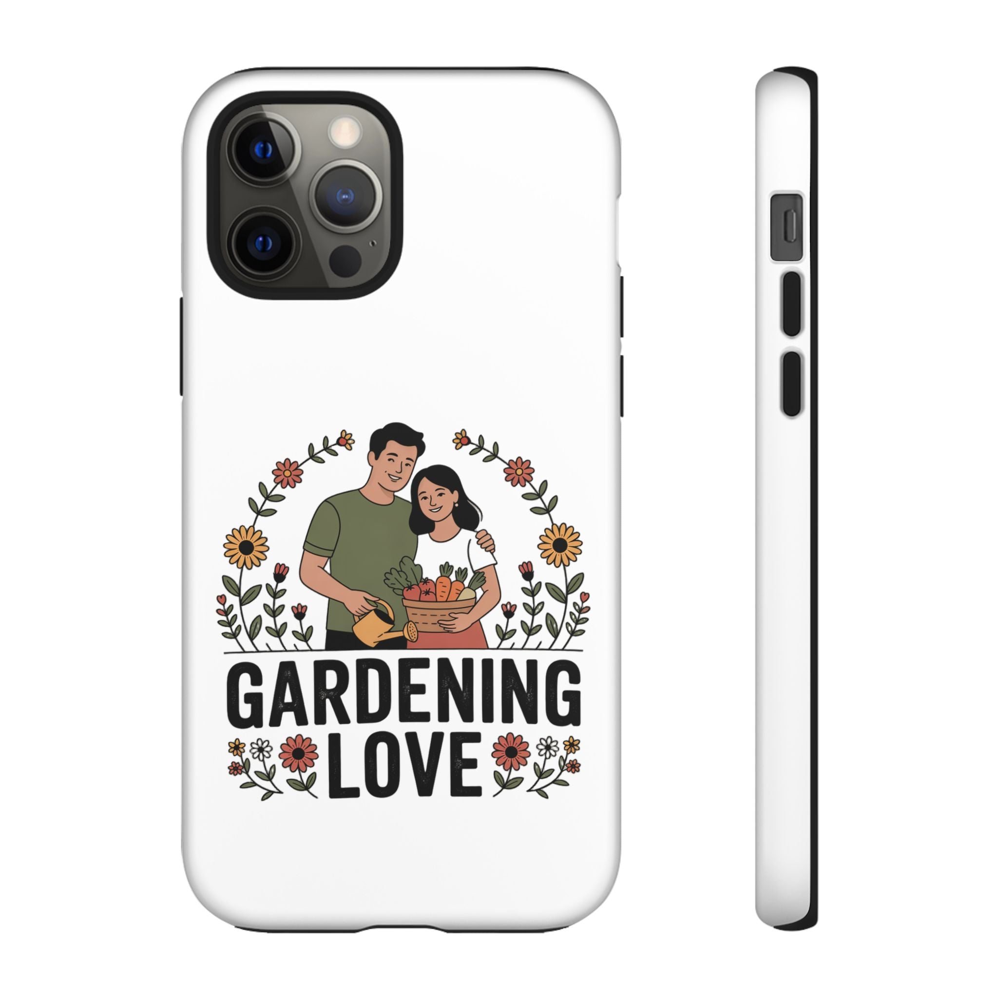 Gardening Love Phone Case — Floral Couple Protective Phone Cover