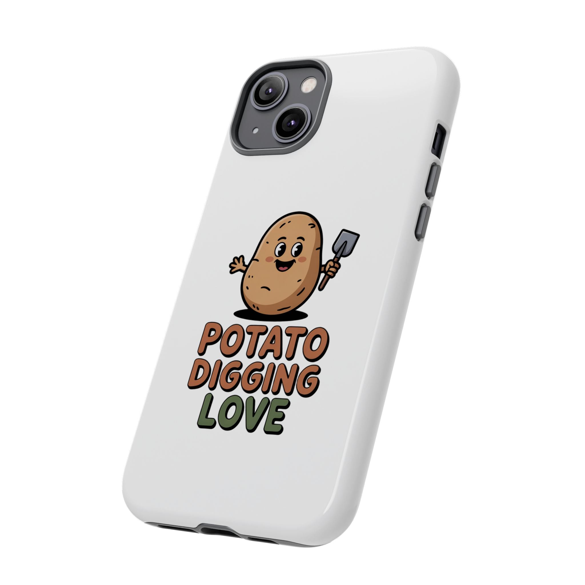 Phone Case — "Potato Digging Love" Cute Gardening Cartoon Protective Cover