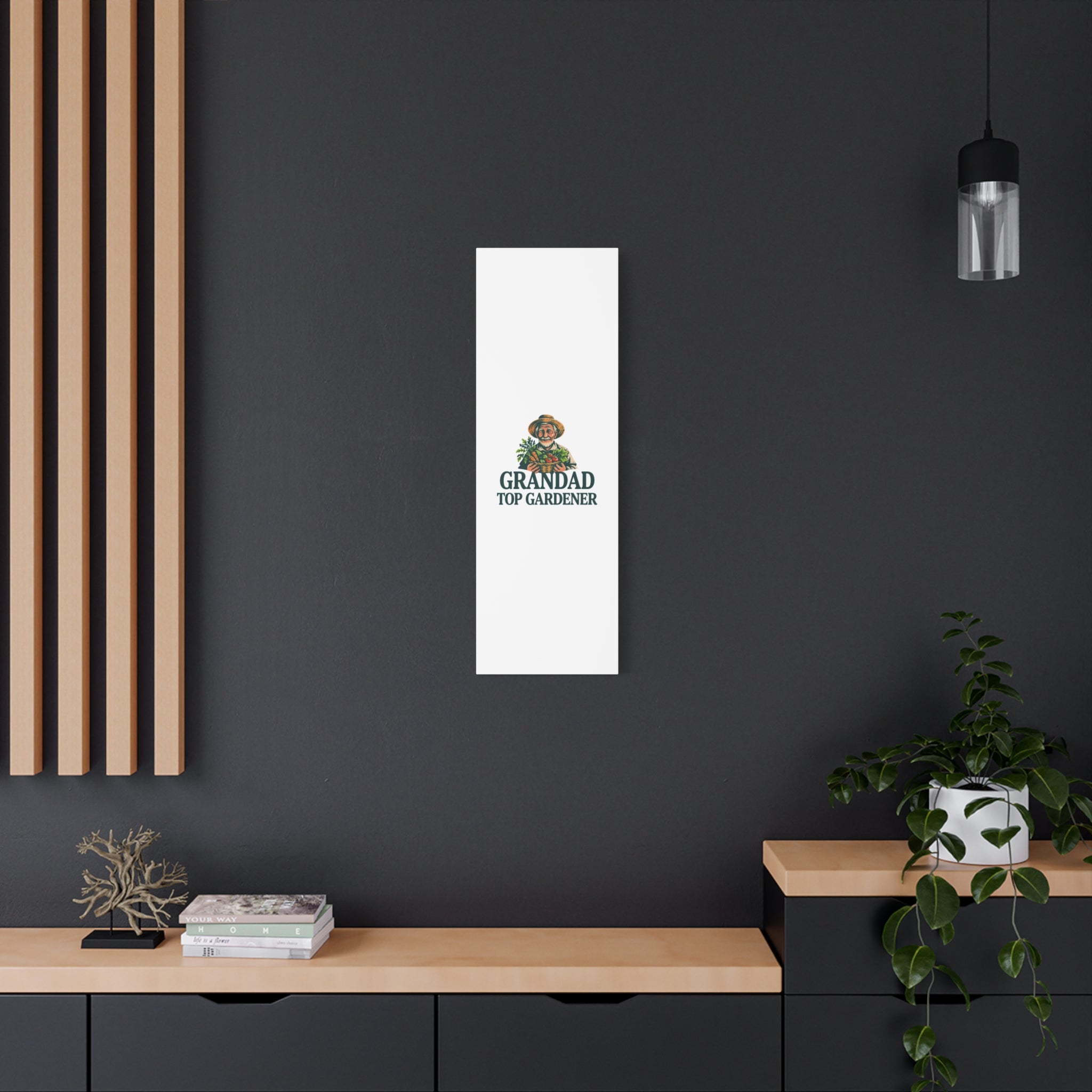 Grandad Top Gardener Canvas – Stretched Matte Wall Art
