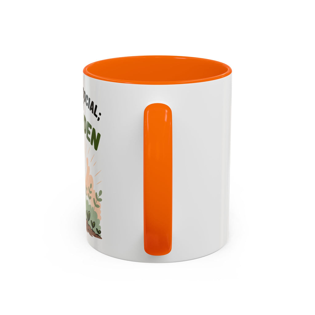 Pro-Garden Coffee Mug – "I'm Not Anti-Social; I'm Just Pro-Garden" Accent Mug