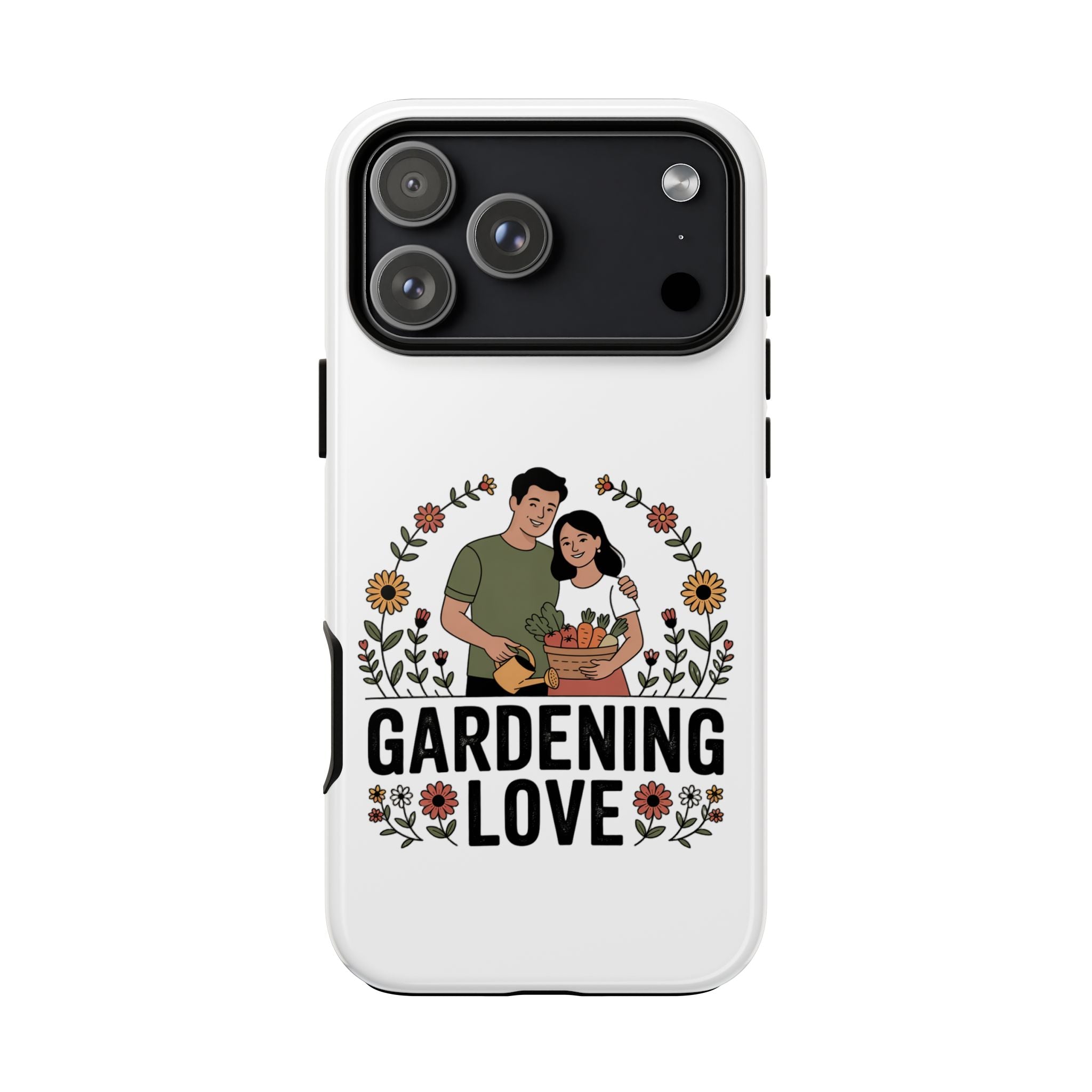 Gardening Love Phone Case — Floral Couple Protective Phone Cover