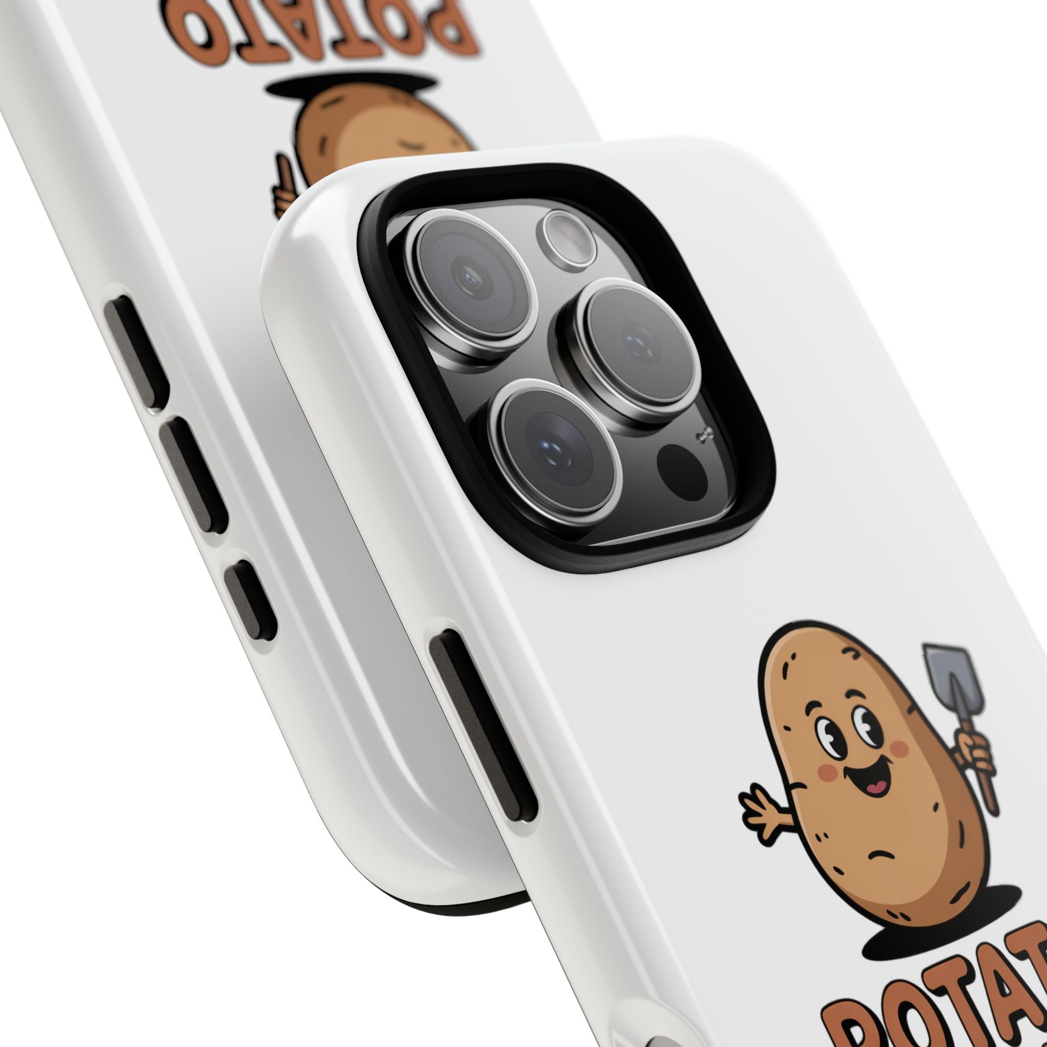 Phone Case — "Potato Digging Love" Cute Gardening Cartoon Protective Cover