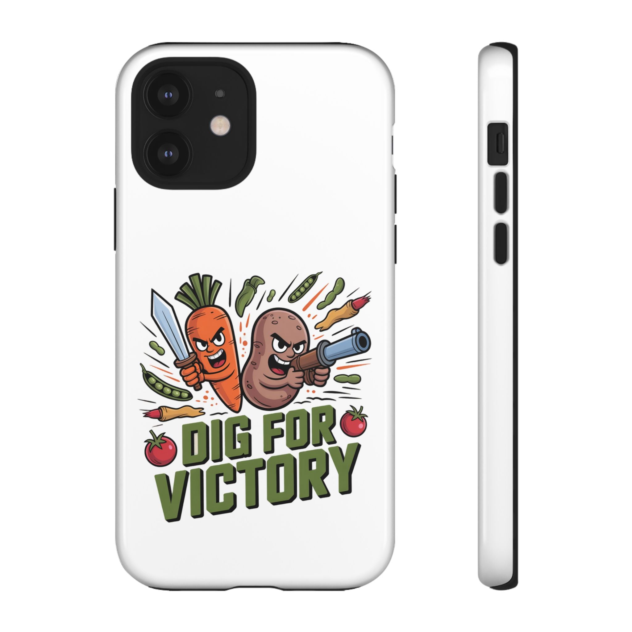 Phone Case — 'Dig For Victory' Veggie Combat Garden Design