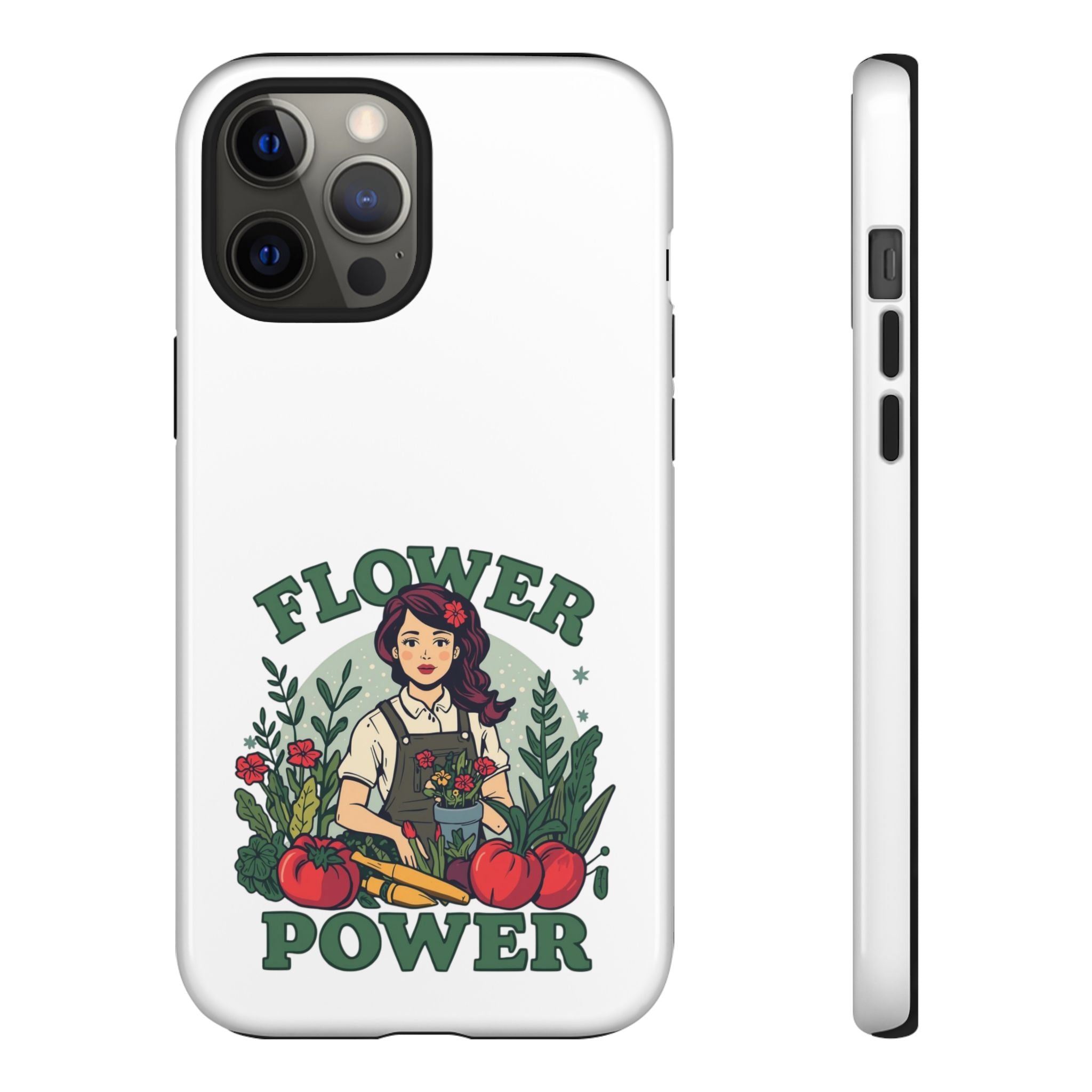 Phone Case - 'Flower Power' Retro Gardener Floral Protective Case