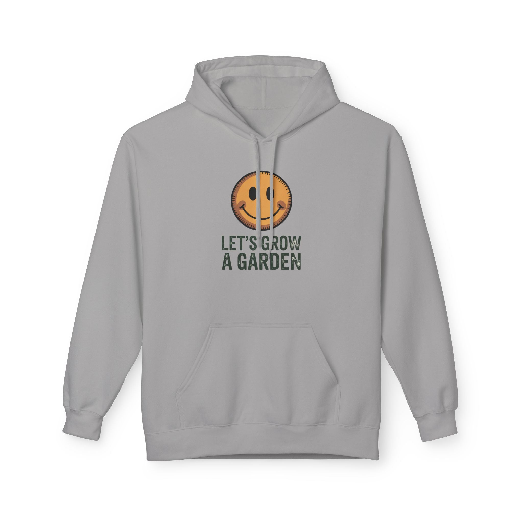 Let's Grow a Garden Hoodie — Smiling Sun Plant Lover Sweatshirt