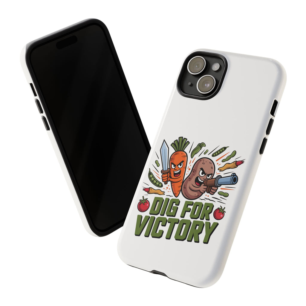 Phone Case — 'Dig For Victory' Veggie Combat Garden Design
