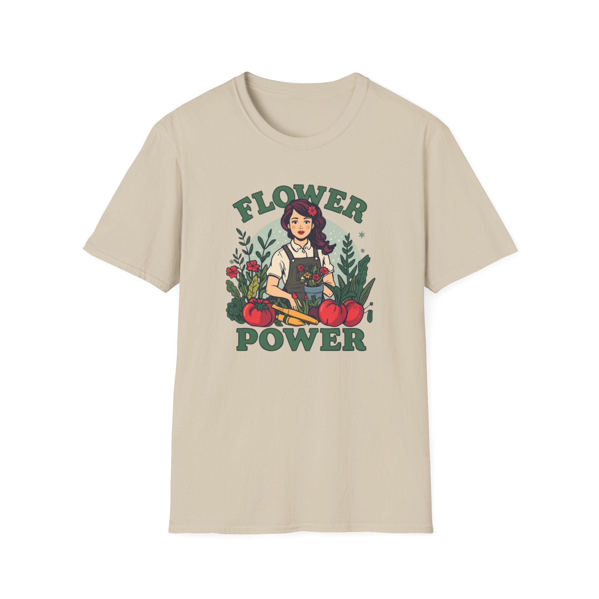 Flower Power T-Shirt — Retro Floral Graphic Tee