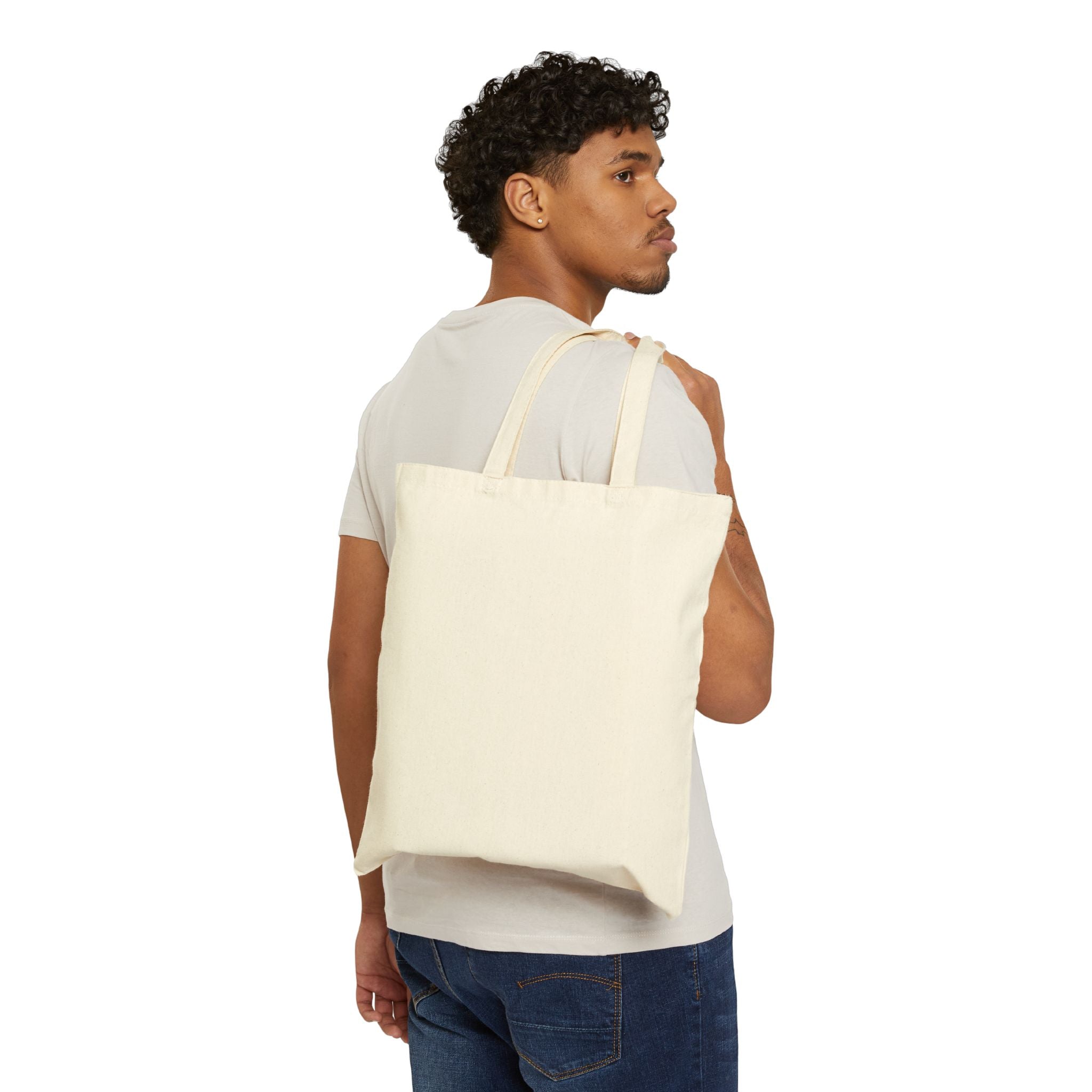 Tote Bag — “Emotionally Attached to My Garden” Floral Cotton Market Tote