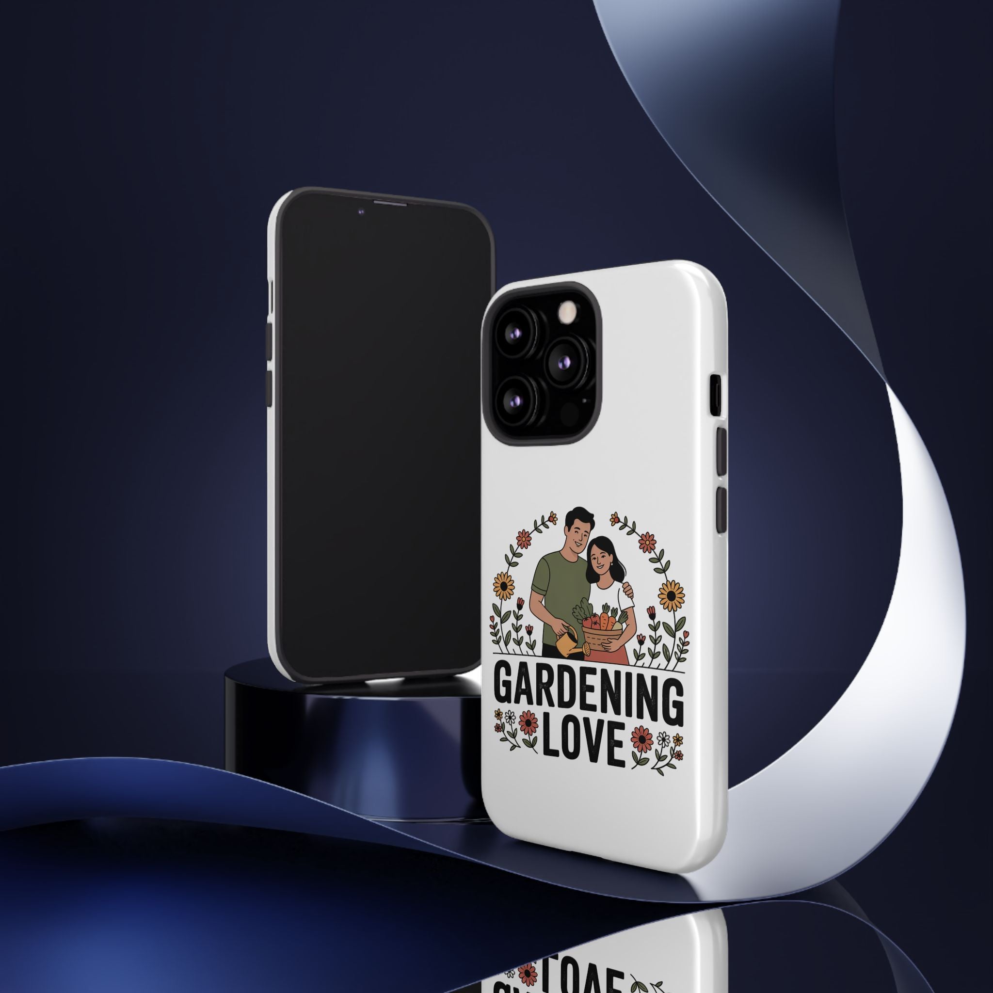 Gardening Love Phone Case — Floral Couple Protective Phone Cover