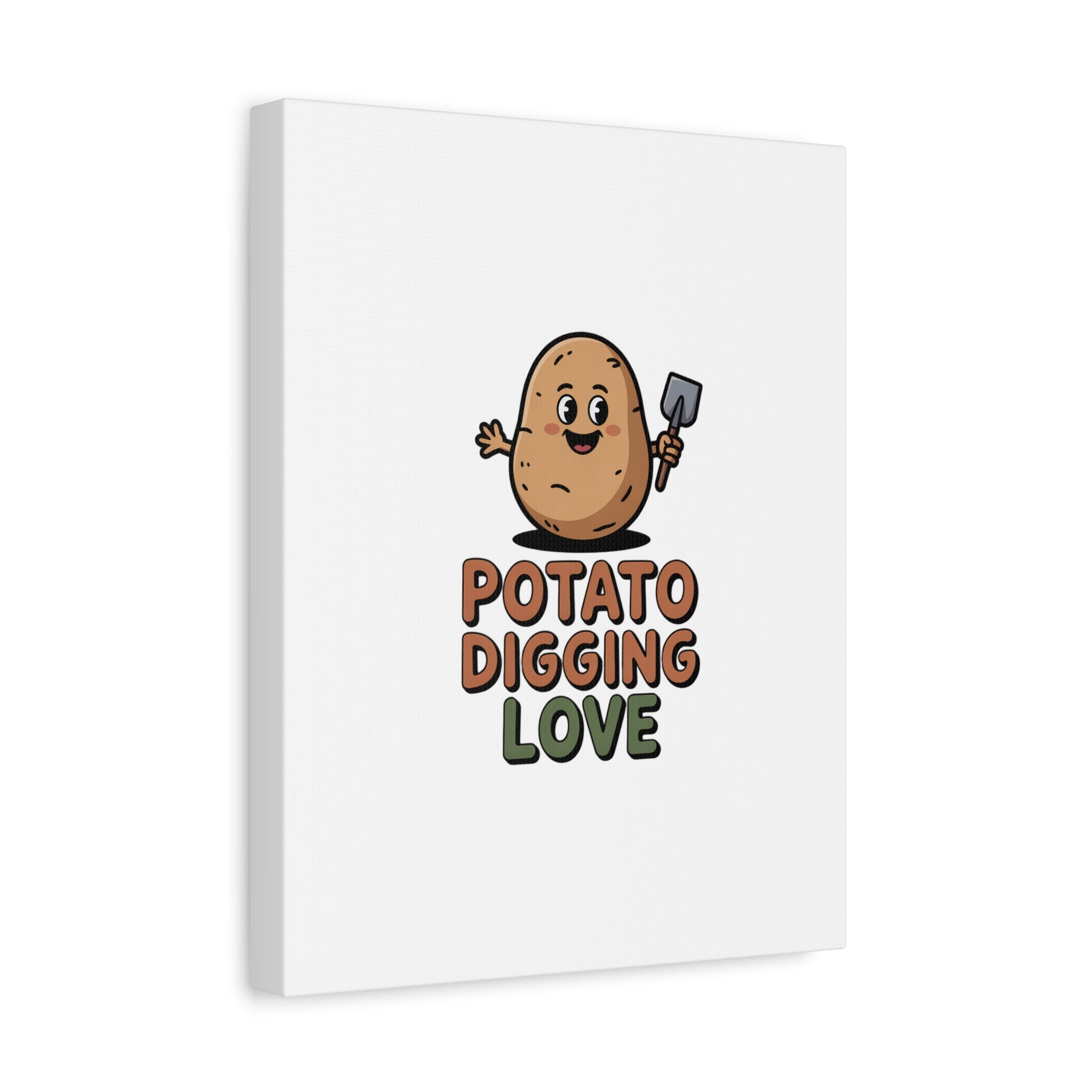 Potato Digging Love Canvas Print