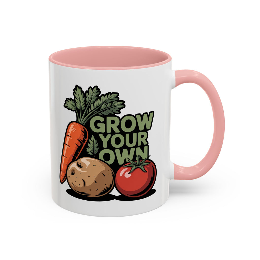 Grow Your Own Coffee Mug — Gardening Veggie Design (11/15oz Accent)