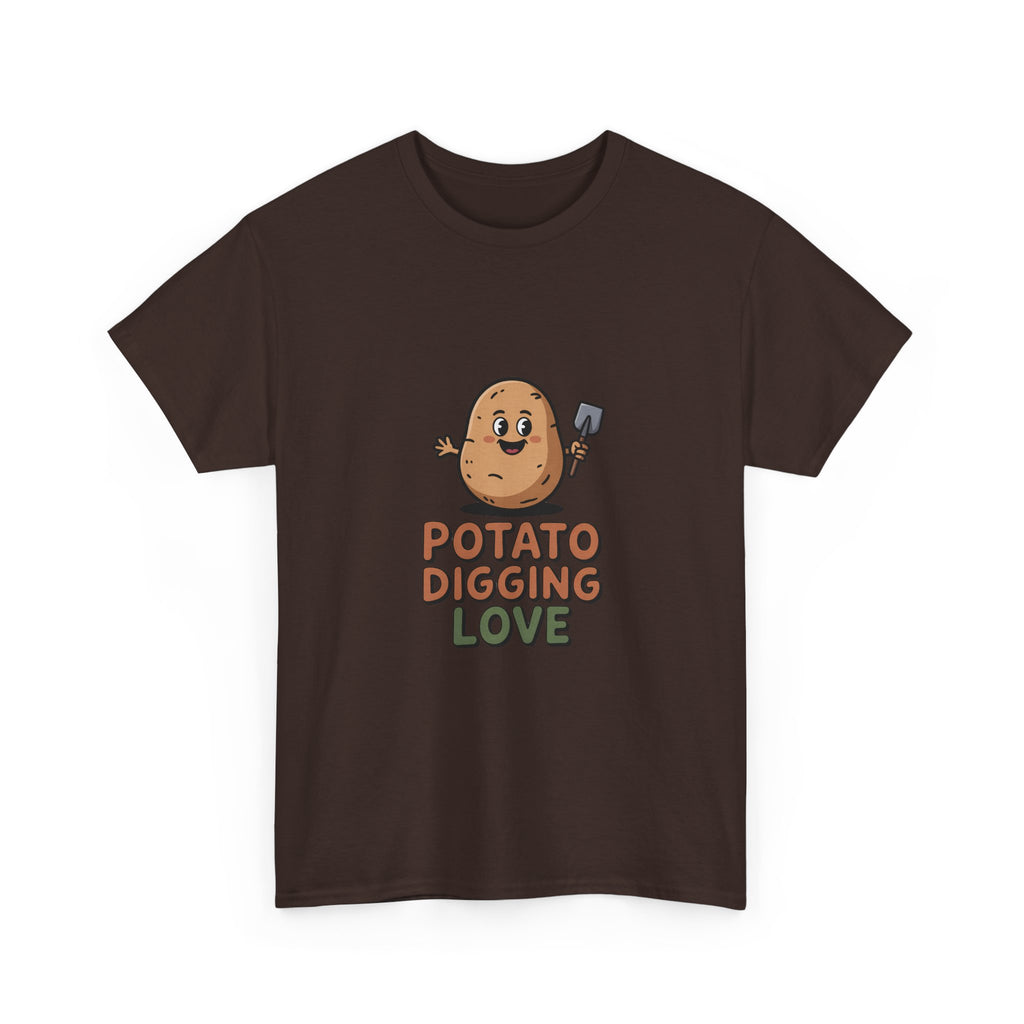 T-Shirt — "Potato Digging Love" Cute Gardening Veggie Tee
