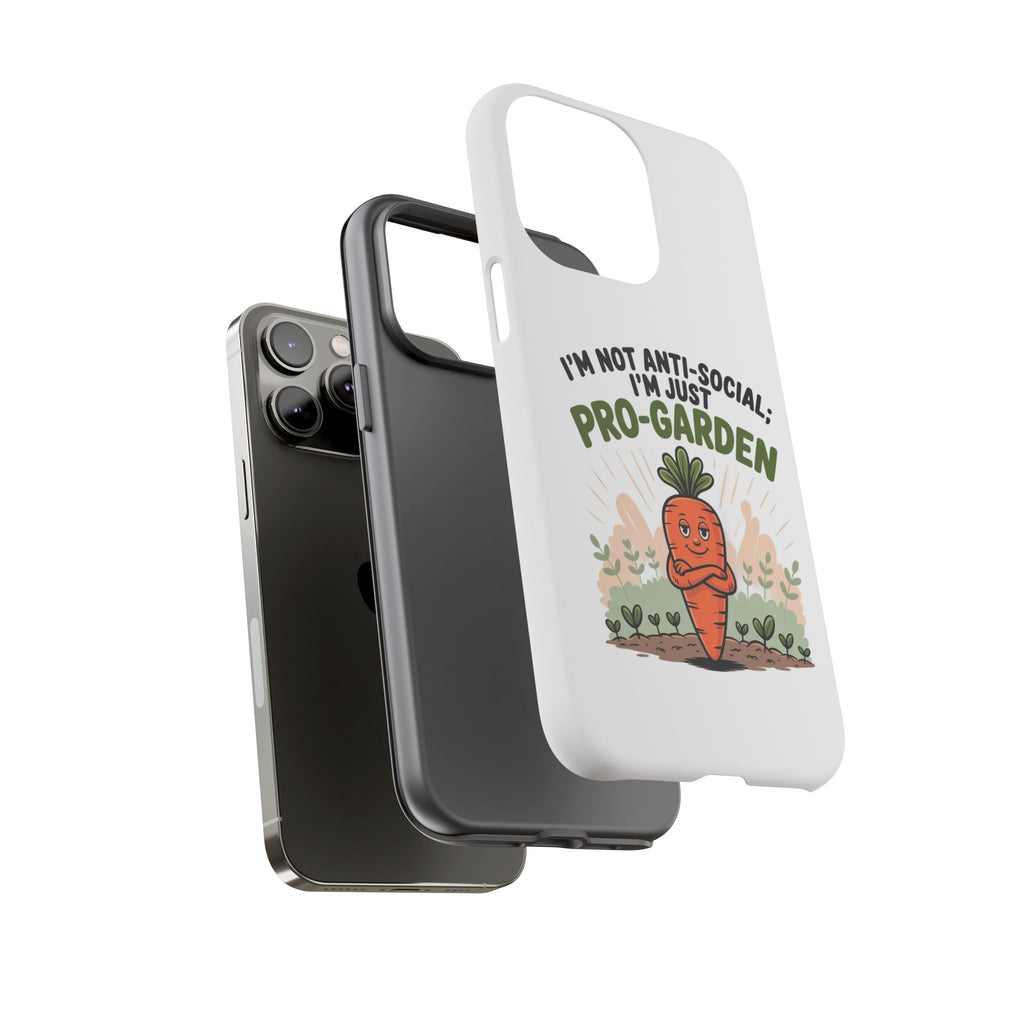 Pro-Garden Carrot Phone Case — “I’m Not Anti-Social, I’m Just Pro-Garden”