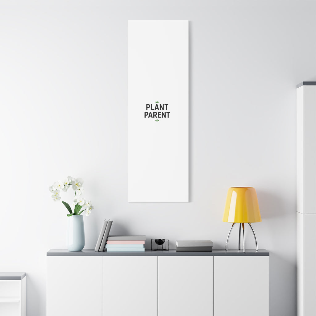 Plant Parent Canvas Wall Art — Minimalist Botanical Typography Print