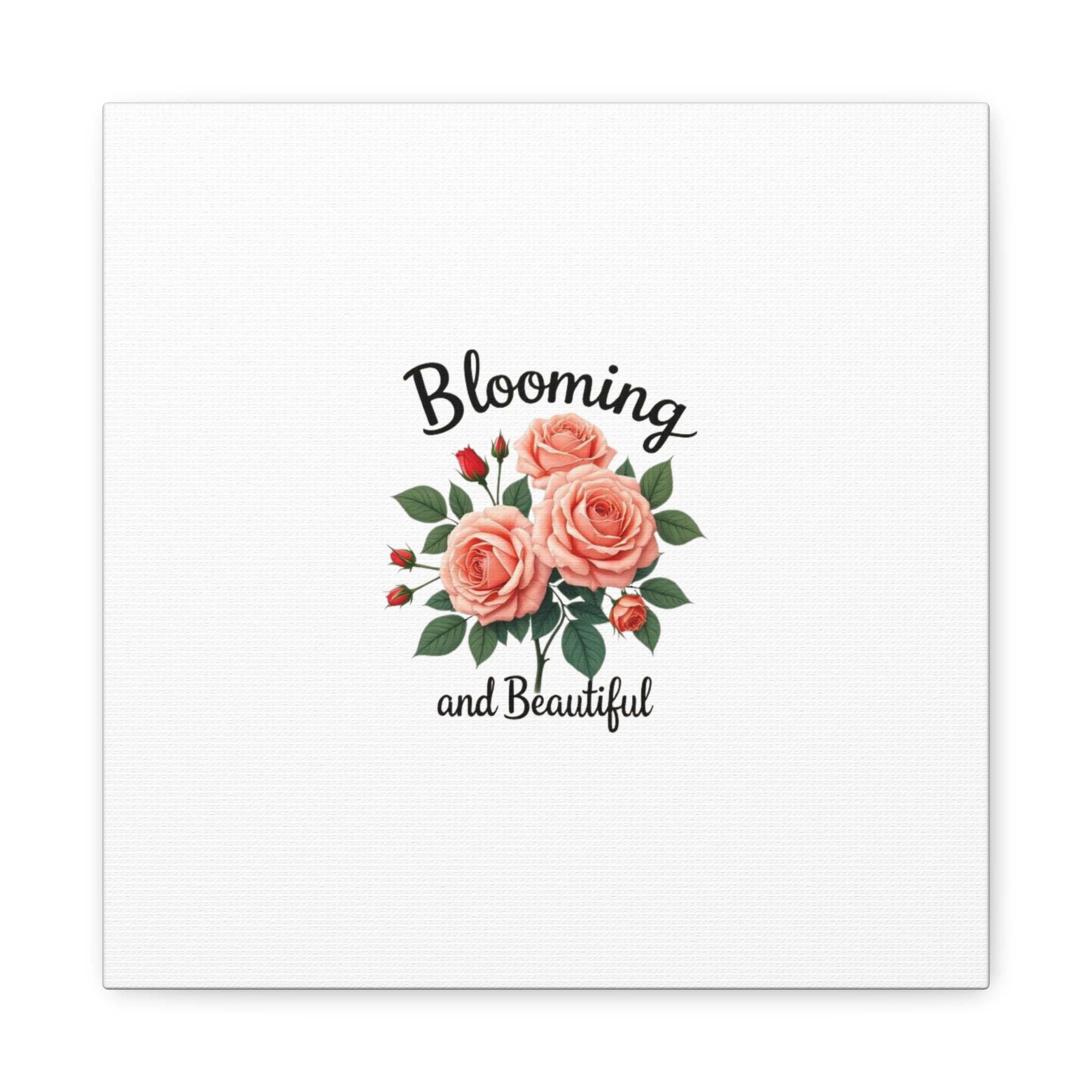 Blooming and Beautiful Rose Bouquet Canvas Wall Art