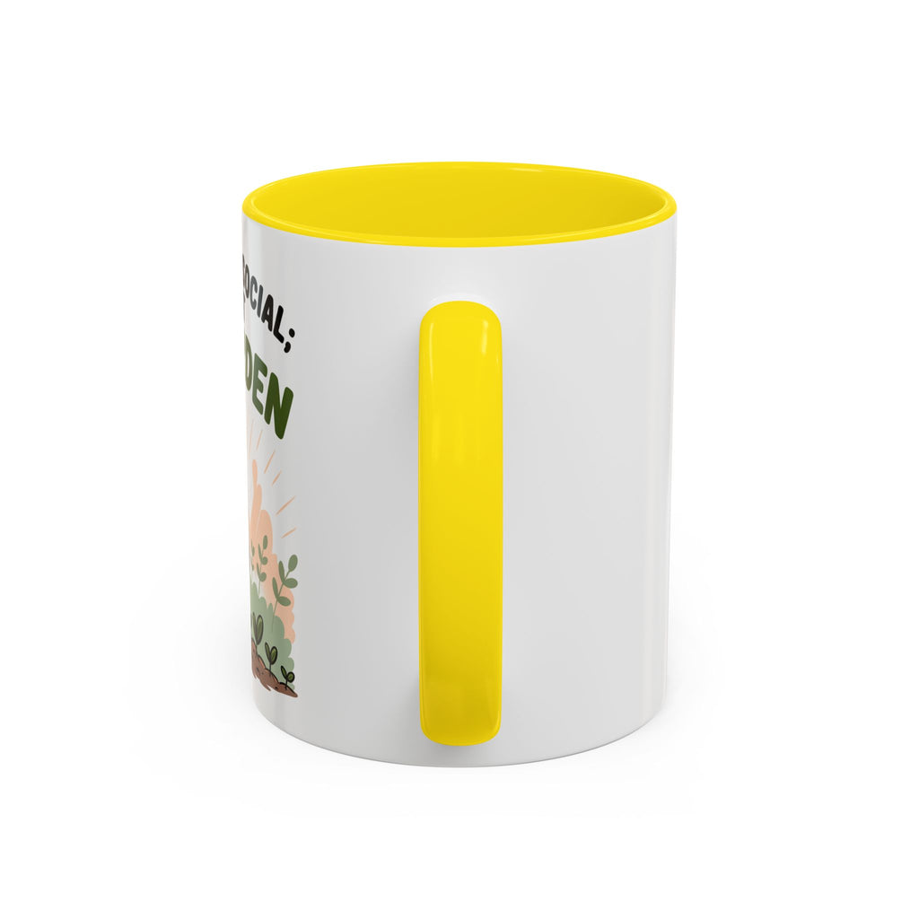Pro-Garden Coffee Mug – "I'm Not Anti-Social; I'm Just Pro-Garden" Accent Mug