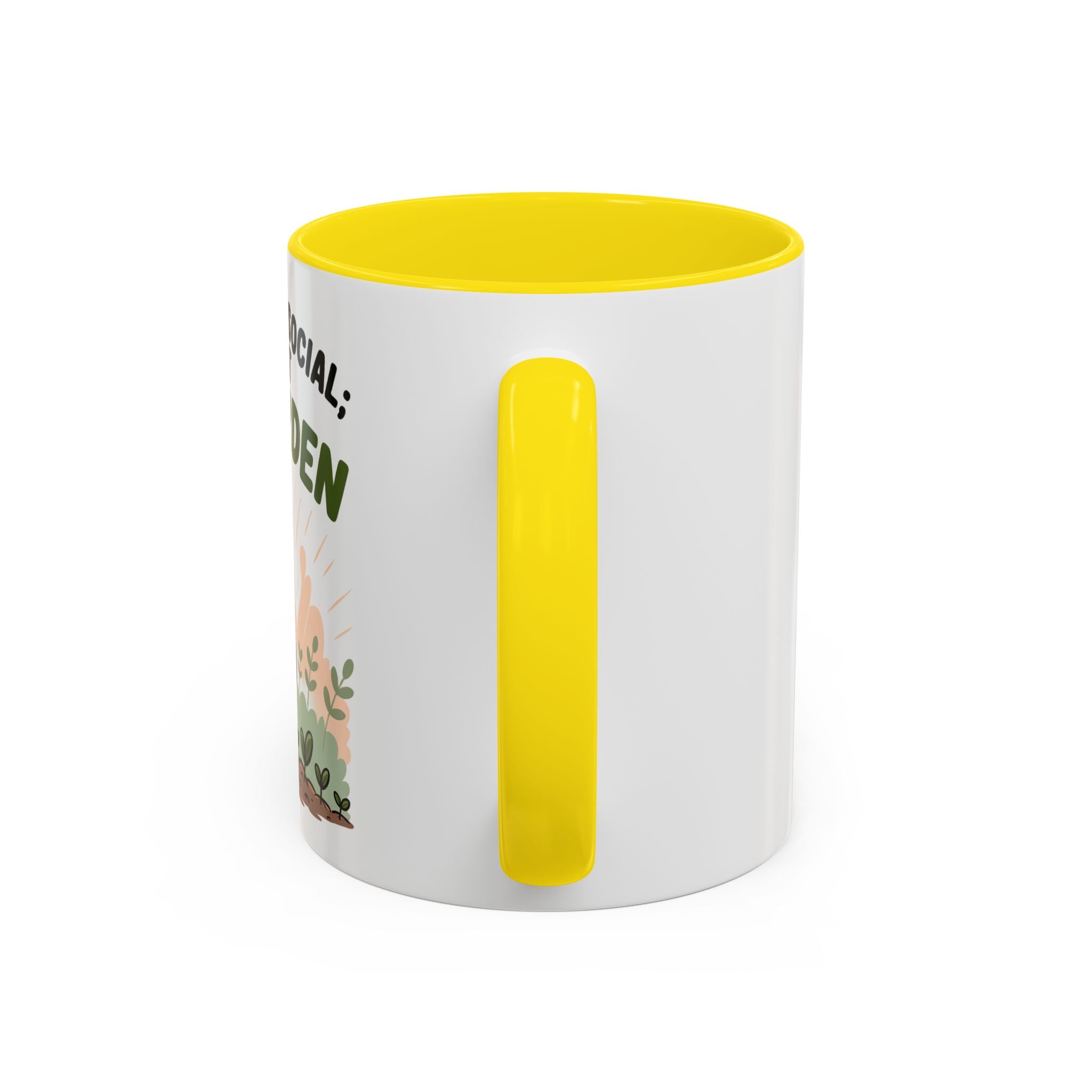 Pro-Garden Coffee Mug – "I'm Not Anti-Social; I'm Just Pro-Garden" Accent Mug
