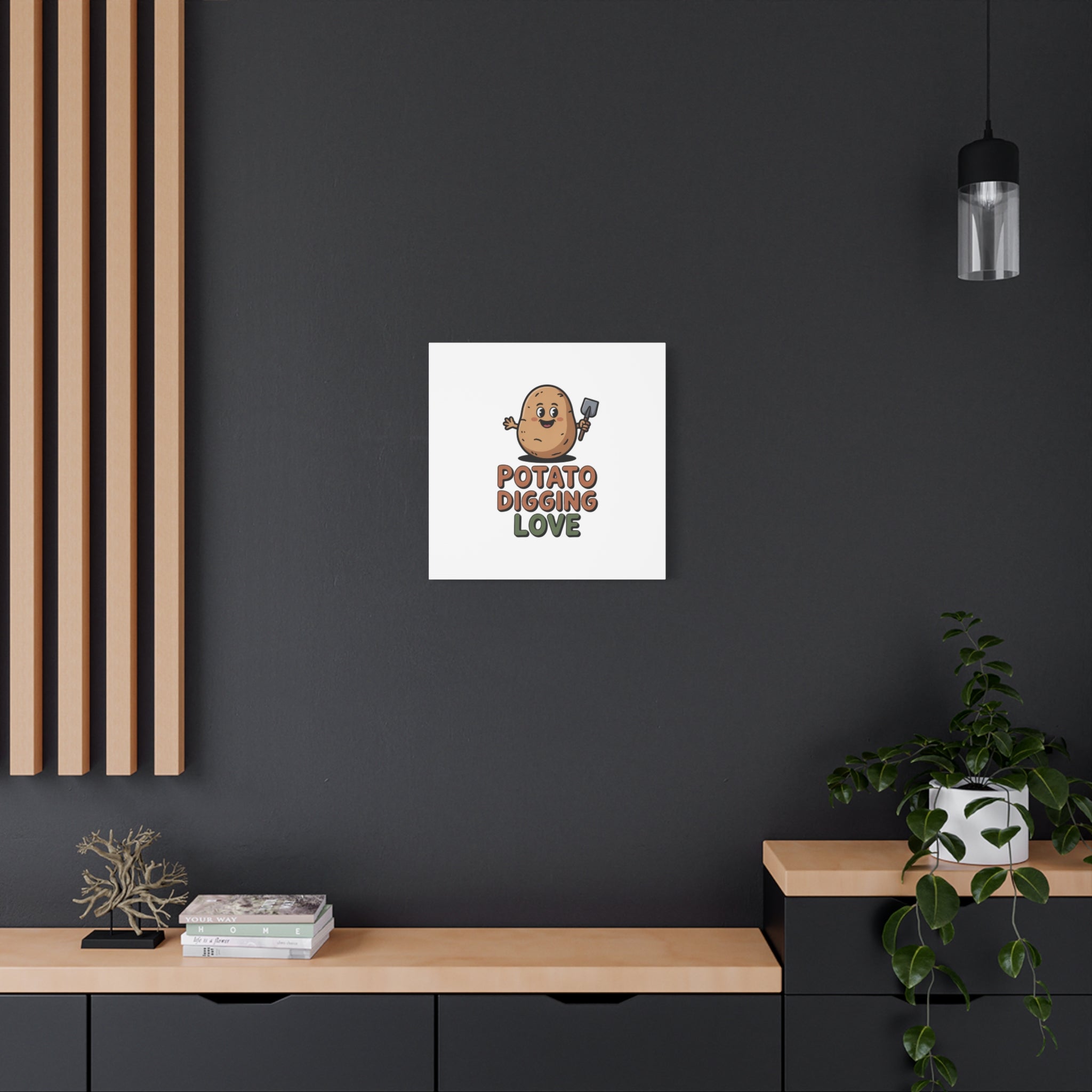 Potato Digging Love Canvas Print