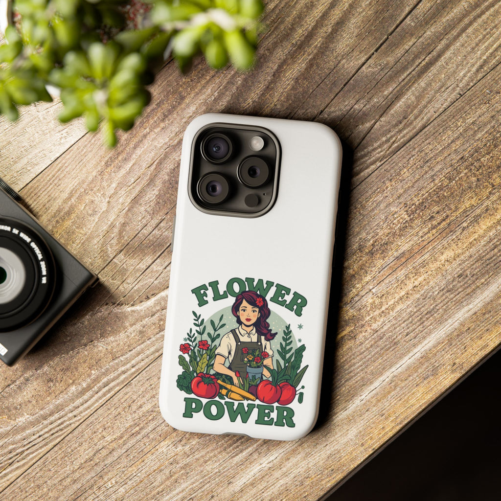 Phone Case - 'Flower Power' Retro Gardener Floral Protective Case