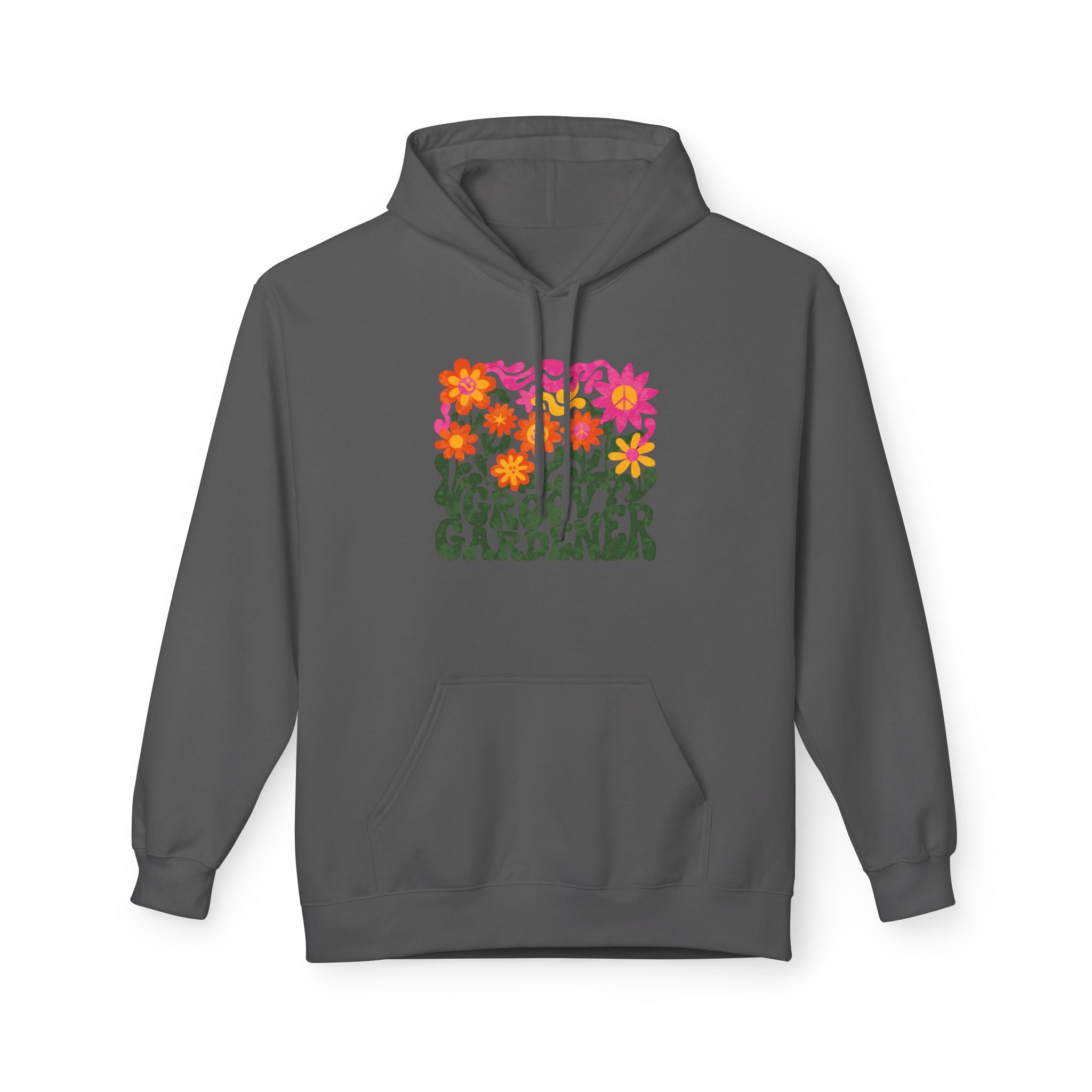 Gardener Hoodie – Retro Floral “Groovy Gardener” Pullover