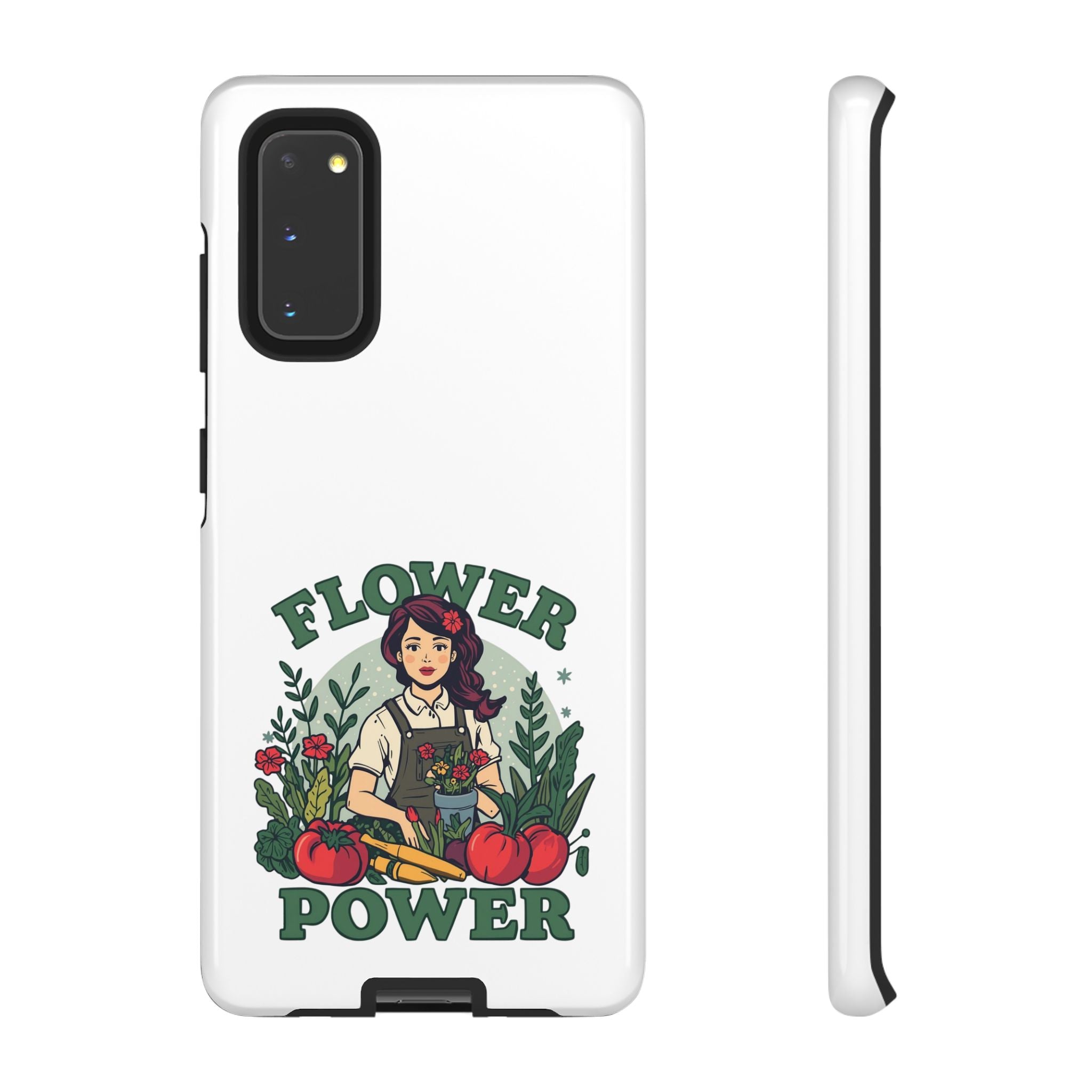 Phone Case - 'Flower Power' Retro Gardener Floral Protective Case