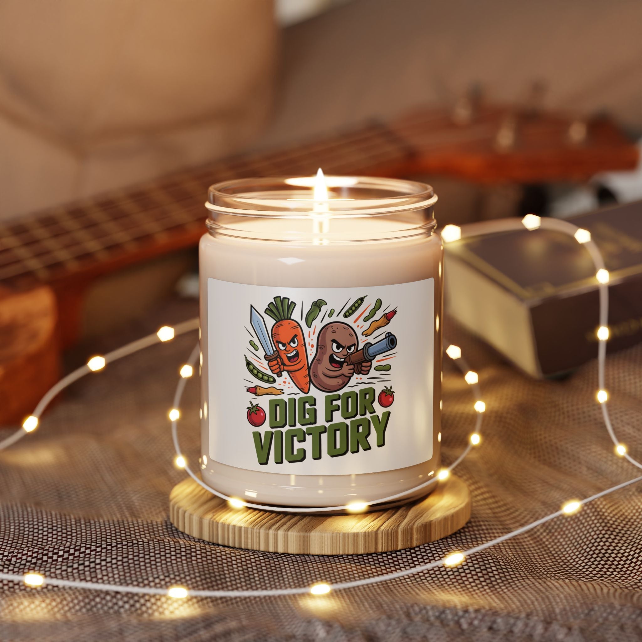 Dig for Victory Soy Candle — 9oz Scented Garden-Themed Candle