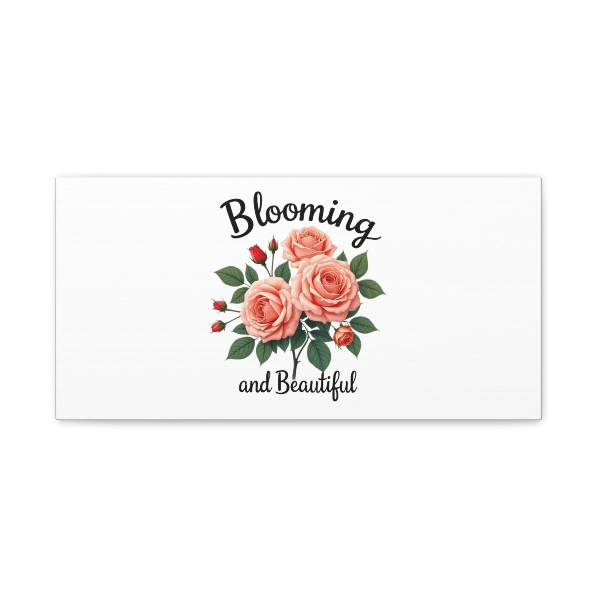 Blooming and Beautiful Rose Bouquet Canvas Wall Art