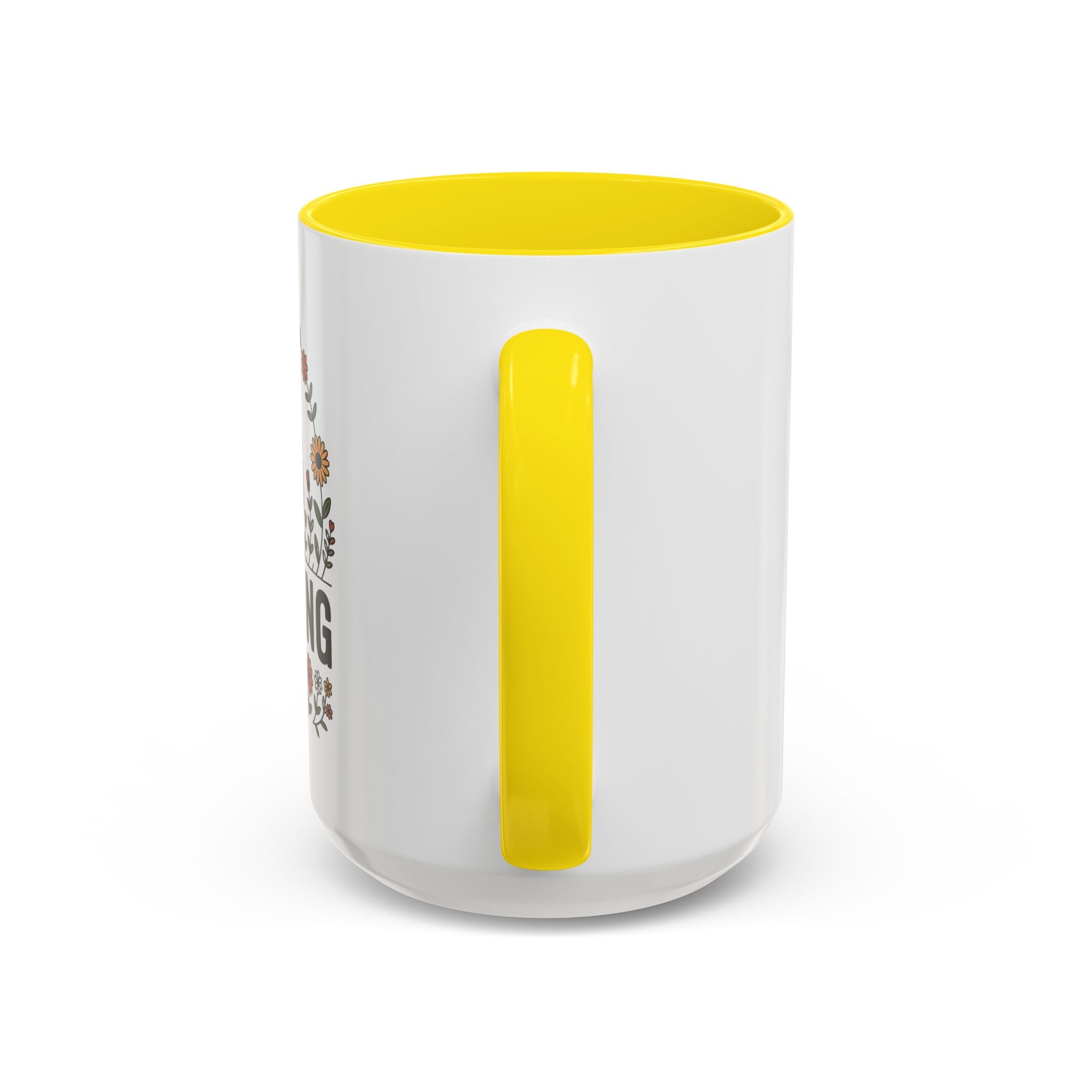 Gardening Love Accent Coffee Mug – Cute Couple Floral Gardeners (11/15oz)
