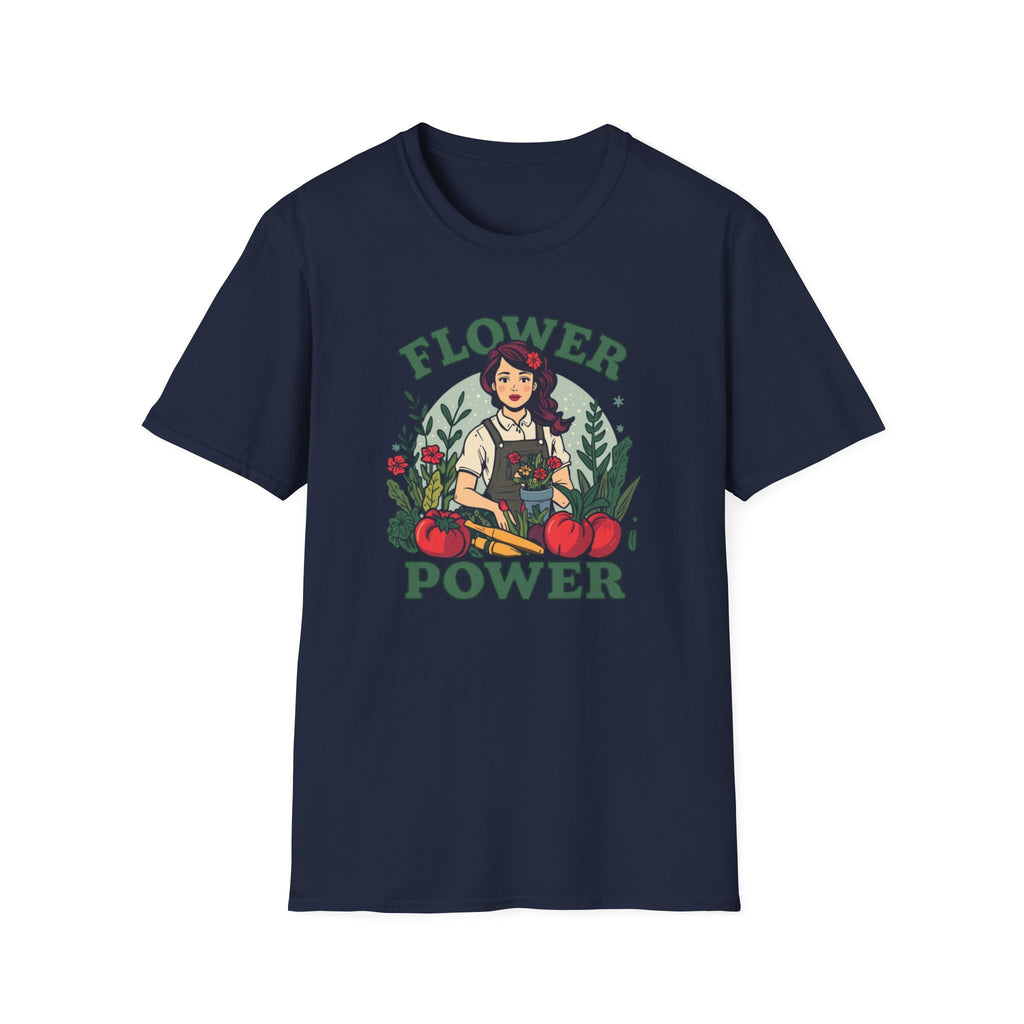 Flower Power T-Shirt — Retro Floral Graphic Tee