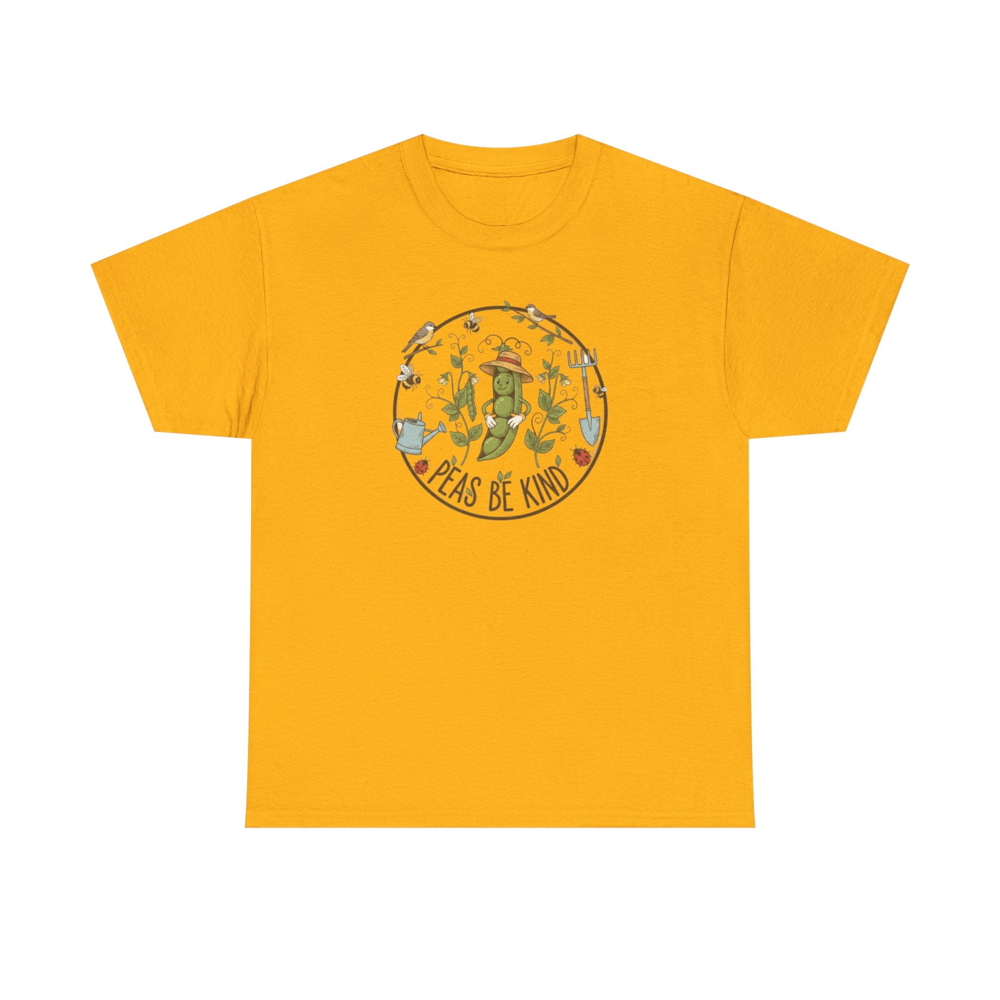 T-Shirt — "Peas Be Kind" Cute Garden Pea Illustration Tee