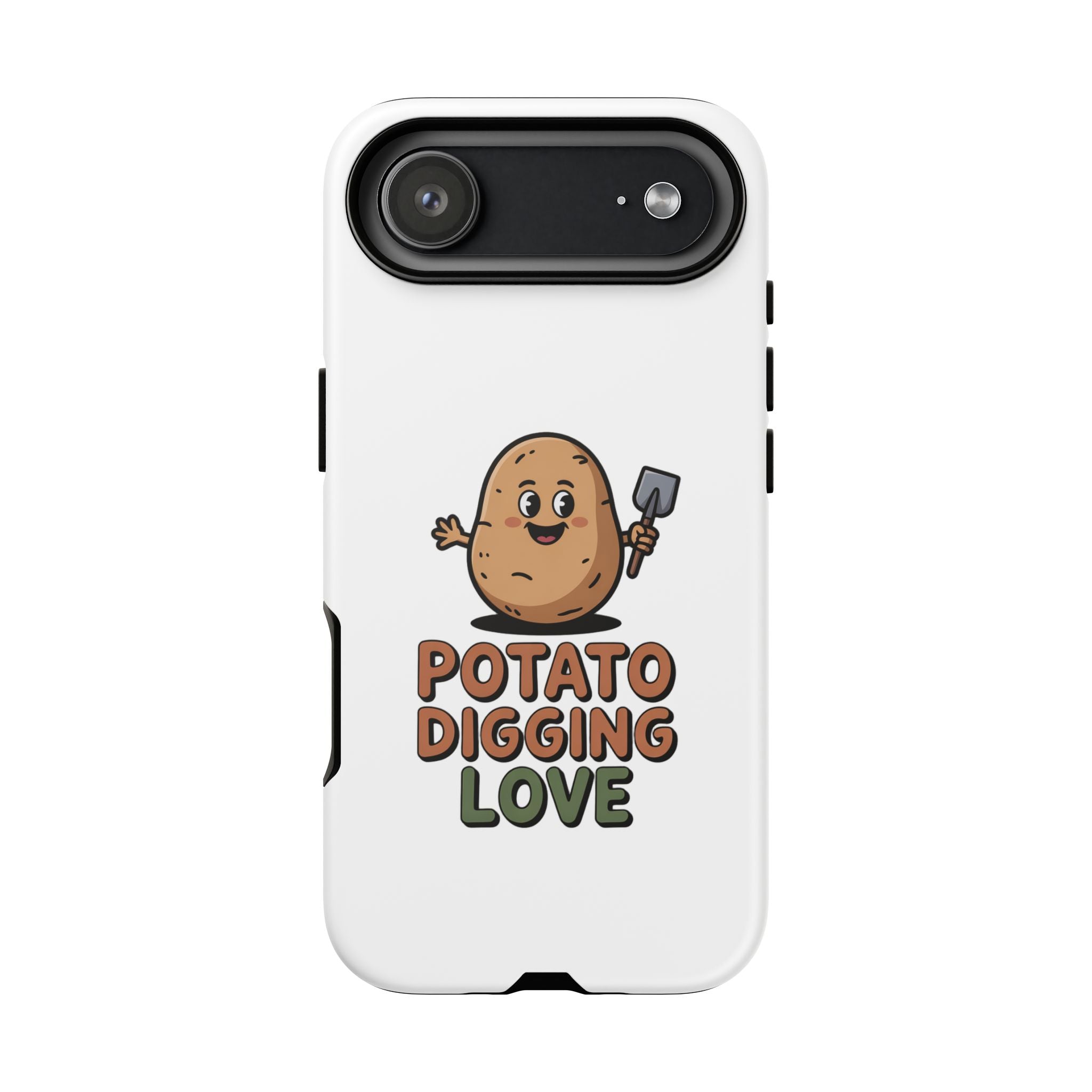 Phone Case — "Potato Digging Love" Cute Gardening Cartoon Protective Cover