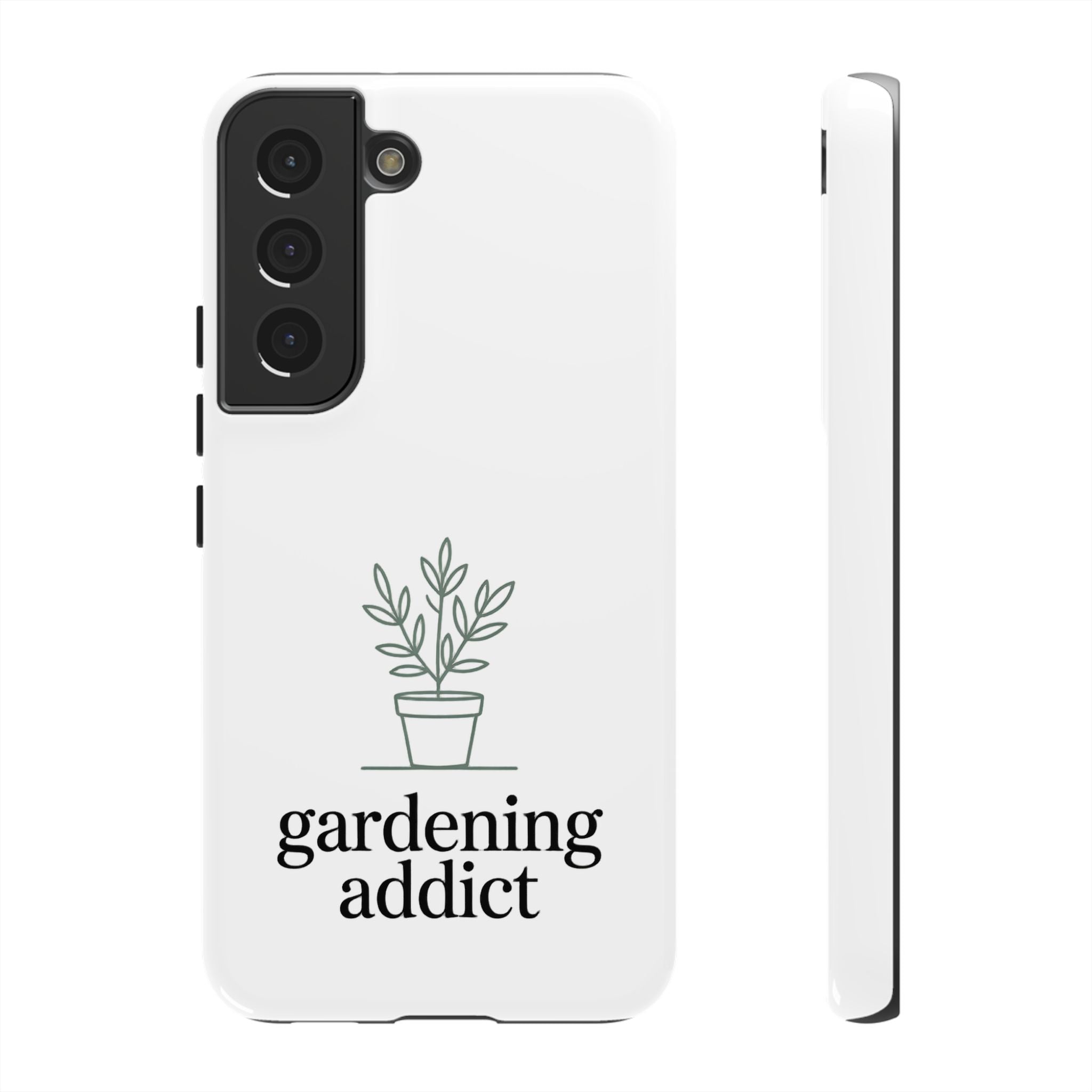 Phone Case — 'gardening addict' Minimal Plant Design