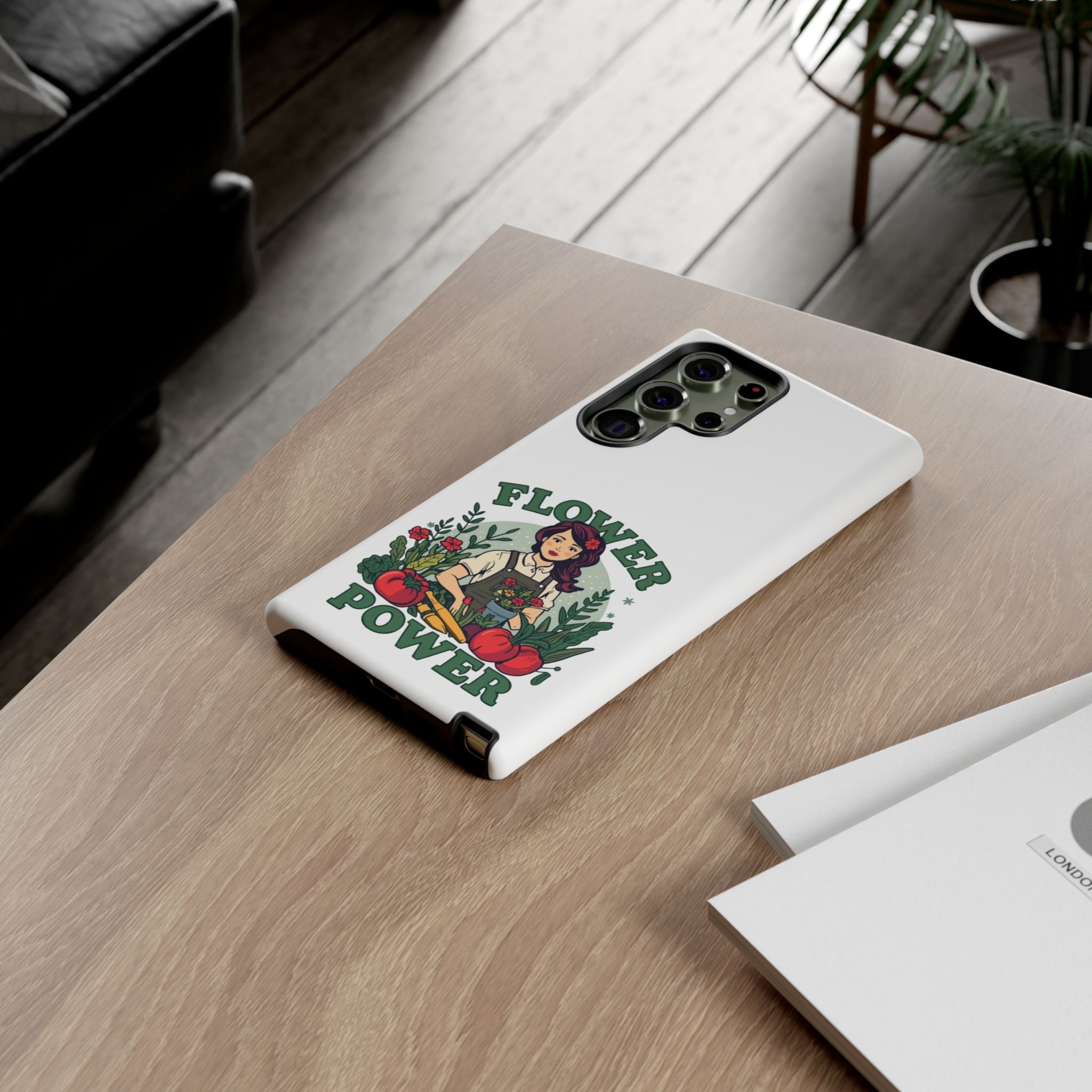 Phone Case - 'Flower Power' Retro Gardener Floral Protective Case