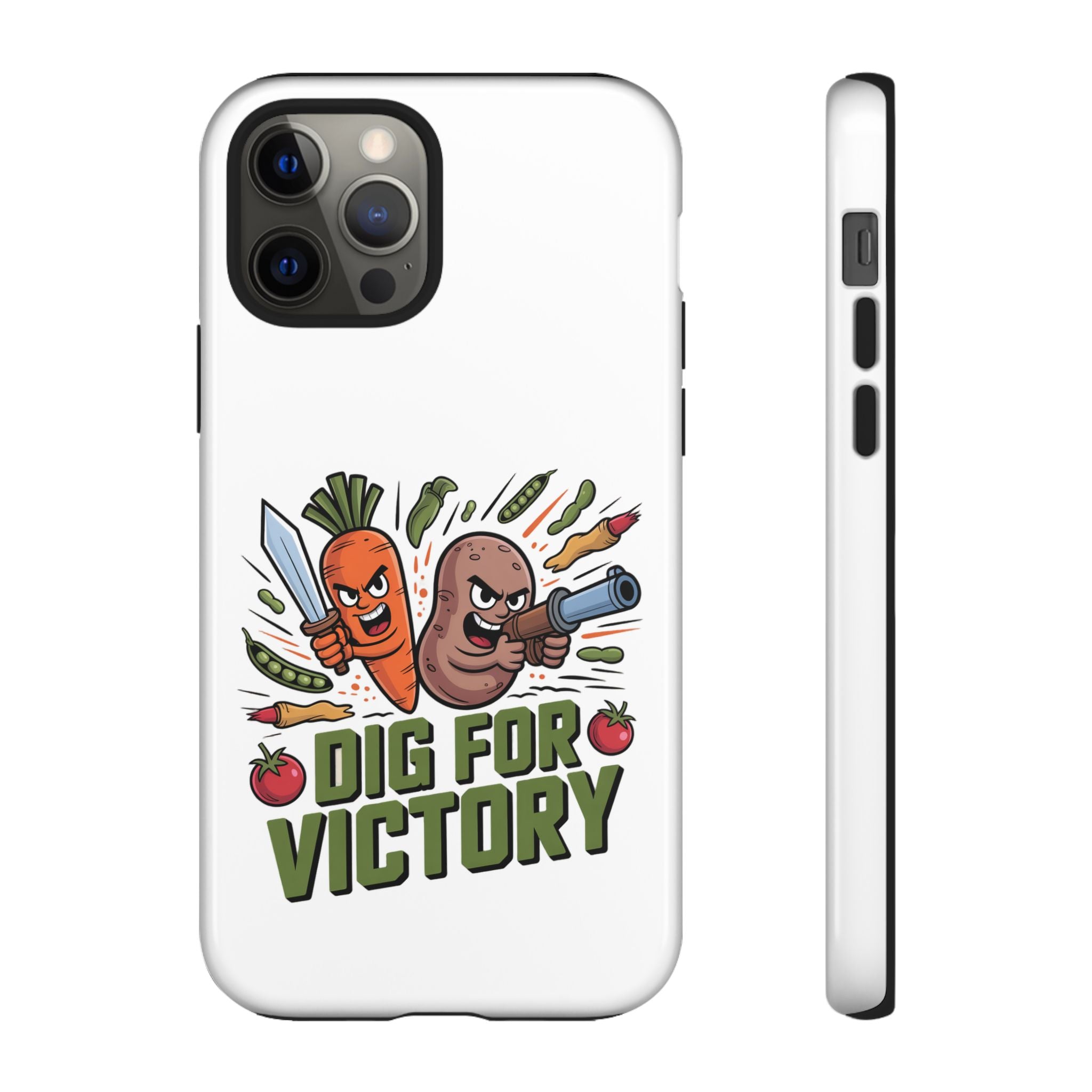 Phone Case — 'Dig For Victory' Veggie Combat Garden Design